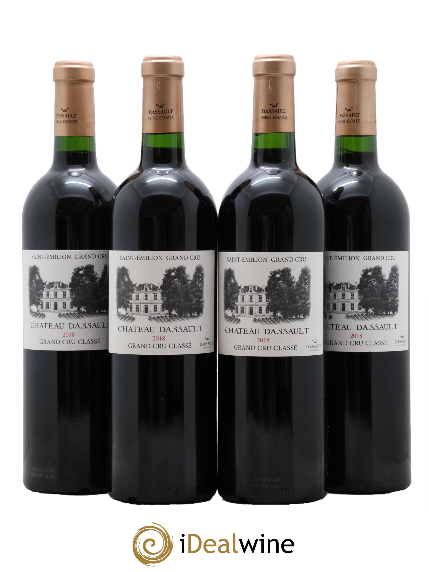 Château Dassault Grand Cru Classé 2018 - Lot de 4 bouteilles - 0