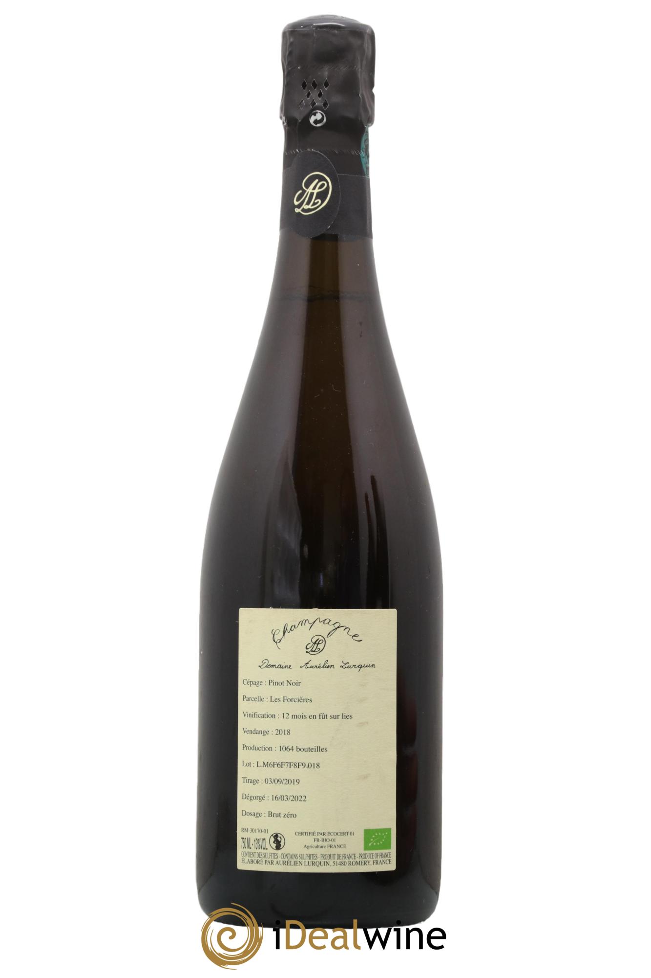 Pinot Noir Les Forcières Aurélien Lurquin 2018 - Lot of 1 bottle - 1