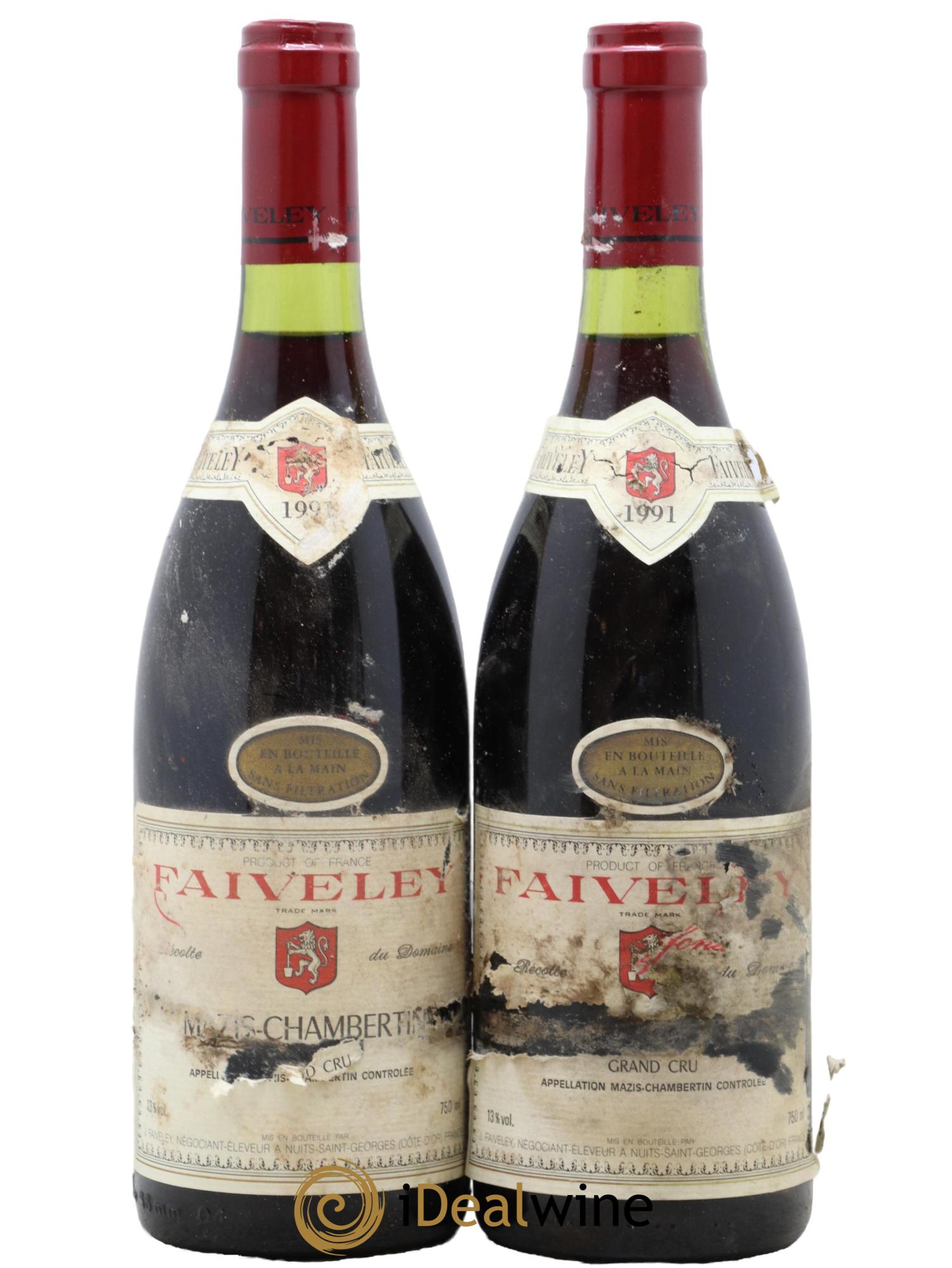 Mazis-Chambertin Grand Cru Faiveley  1991 - Lotto di 2 bottiglie - 0