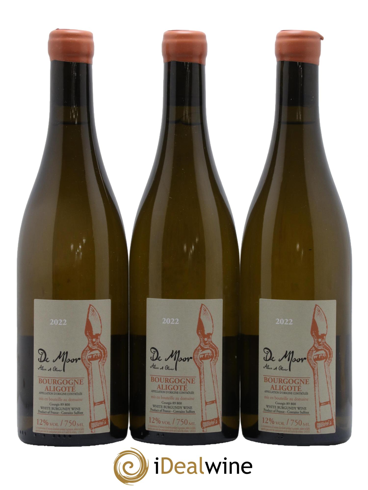 Bourgogne Aligoté Alice et Olivier De Moor 2022 - Lot of 3 bottles - 0