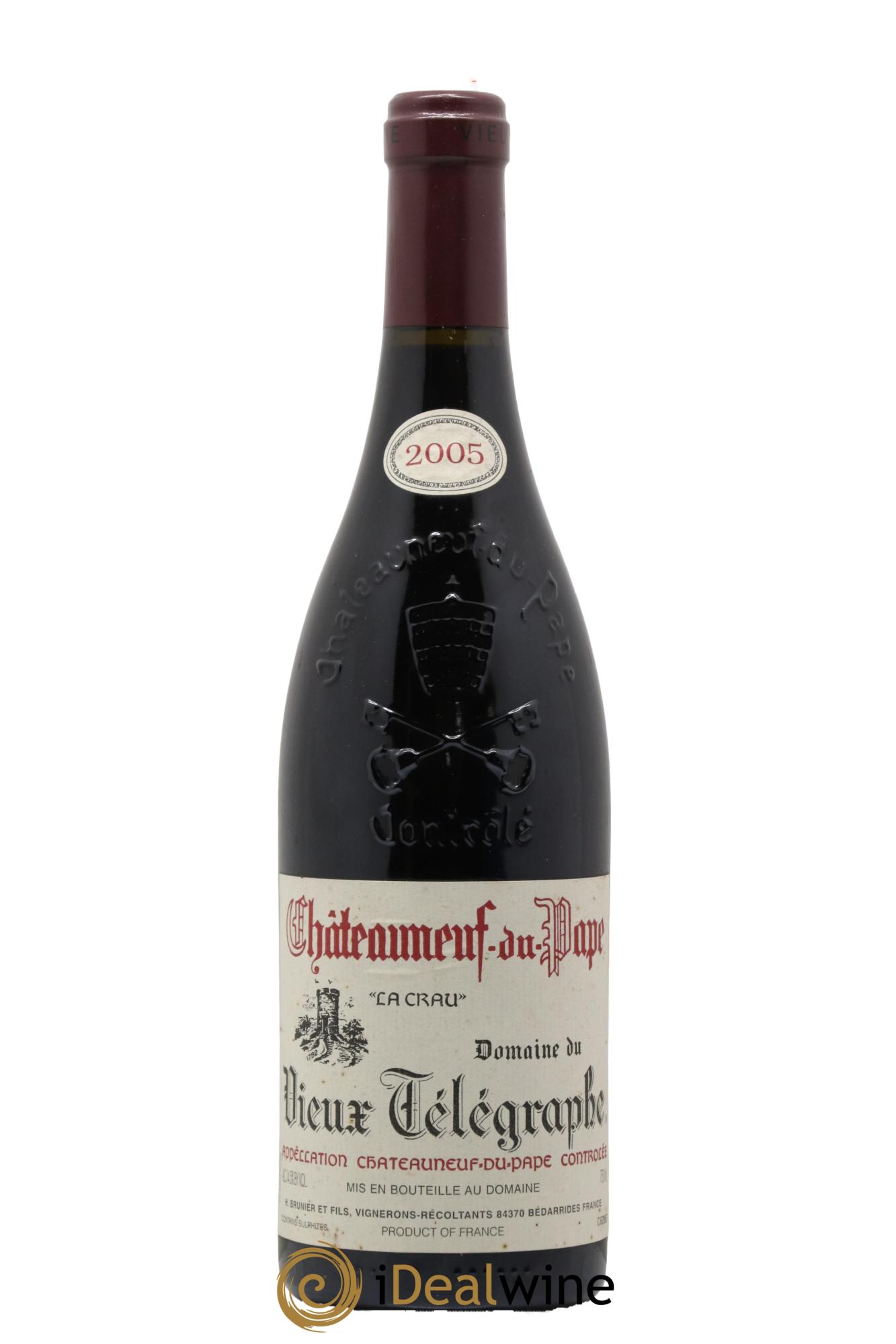 Châteauneuf-du-Pape Vieux Télégraphe (Domaine du) Vignobles Brunier 2005 - Posten von 1 Flasche - 0