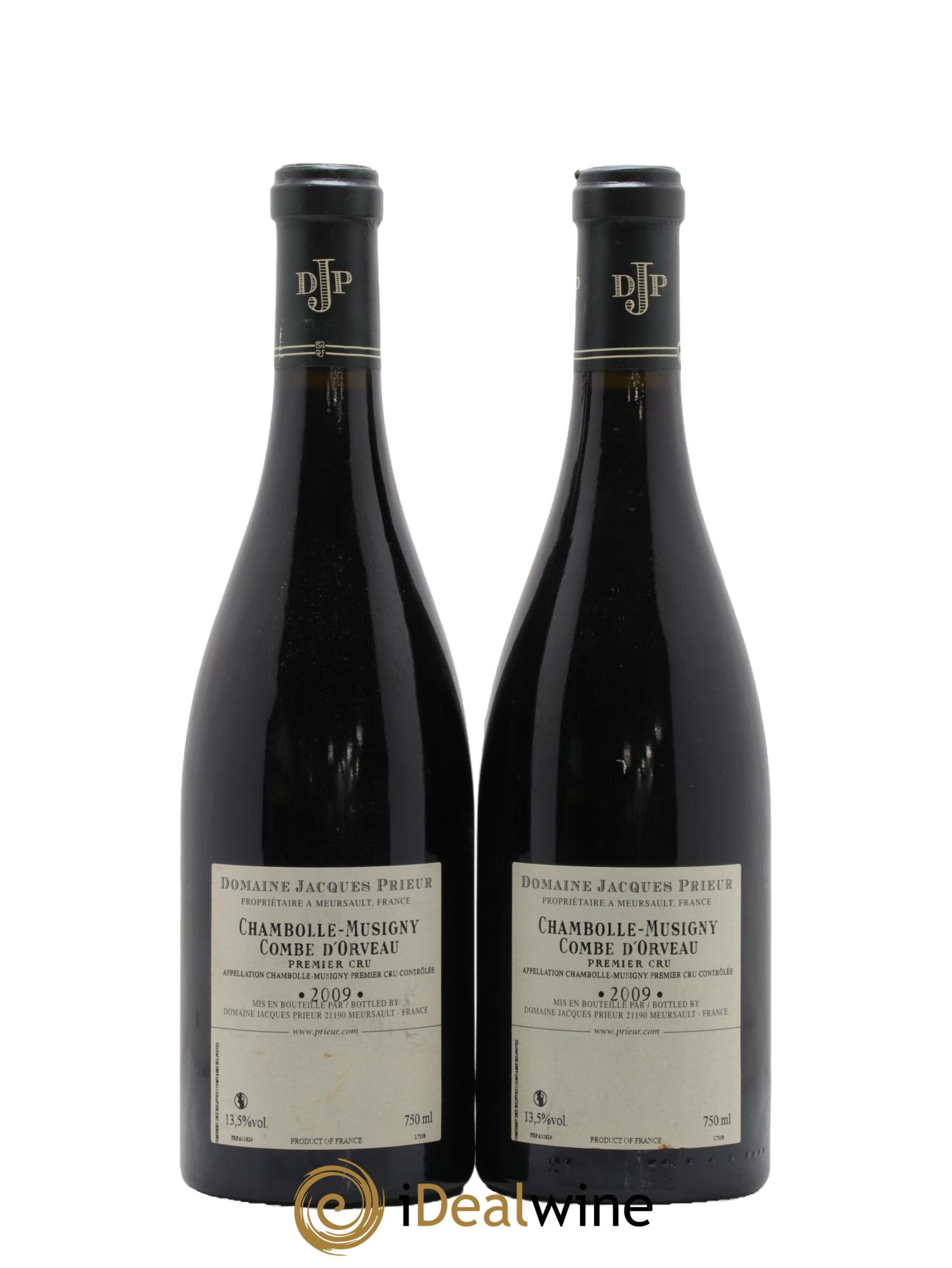 Chambolle-Musigny 1er Cru Combe d'Orveau Jacques Prieur (Domaine) 2009 - Posten von 2 Flaschen - 1