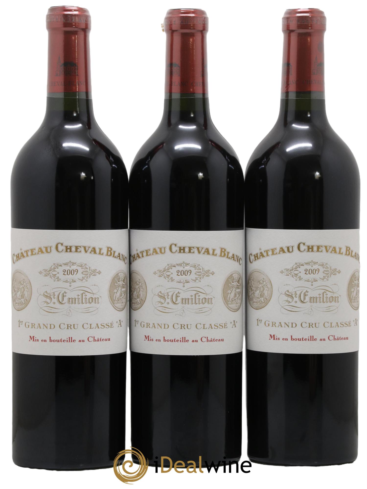 Château Cheval Blanc 1er Grand Cru Classé A 2009 - Posten von 3 Flaschen - 0