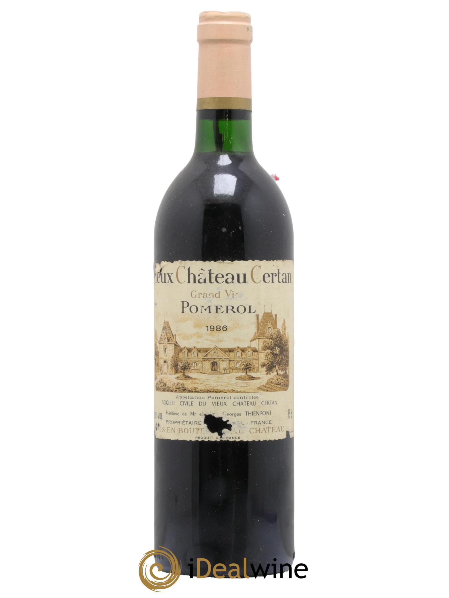 Vieux Château Certan  1986 - Lotto di 1 bottiglia - 0