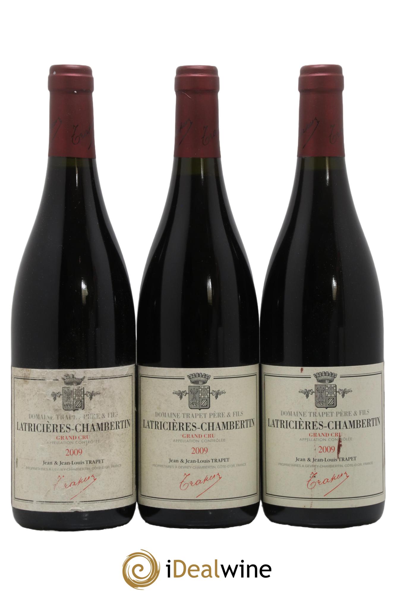 Latricières-Chambertin Grand Cru Domaine Trapet  2009 - Lotto di 3 bottiglie - 0