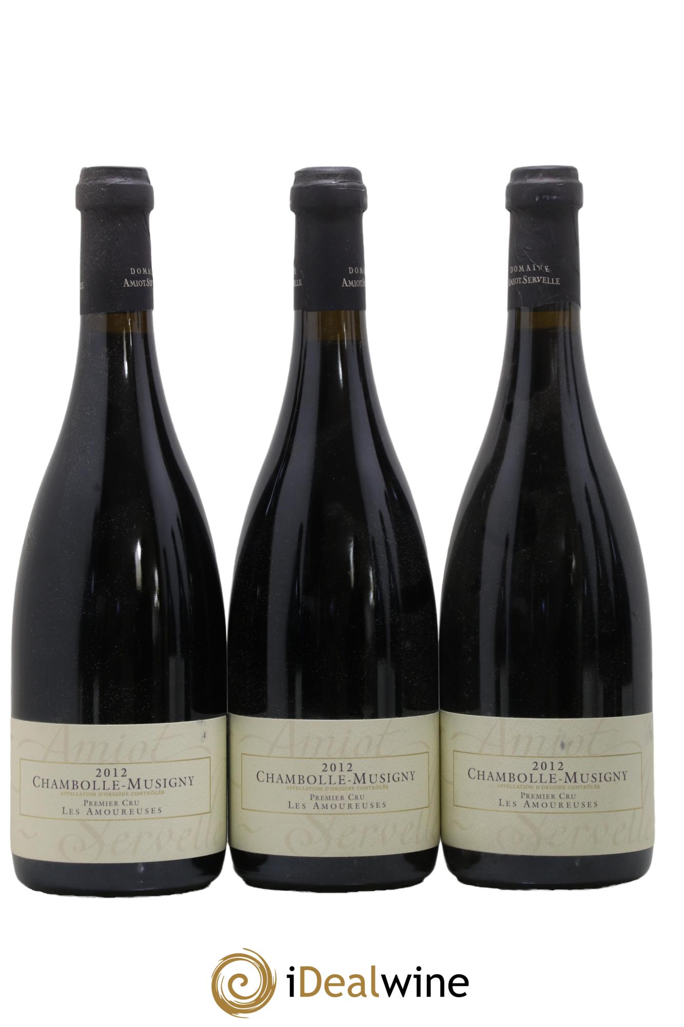 Chambolle-Musigny 1er Cru Les Amoureuses Amiot-Servelle 2012 - Posten von 3 Flaschen - 0