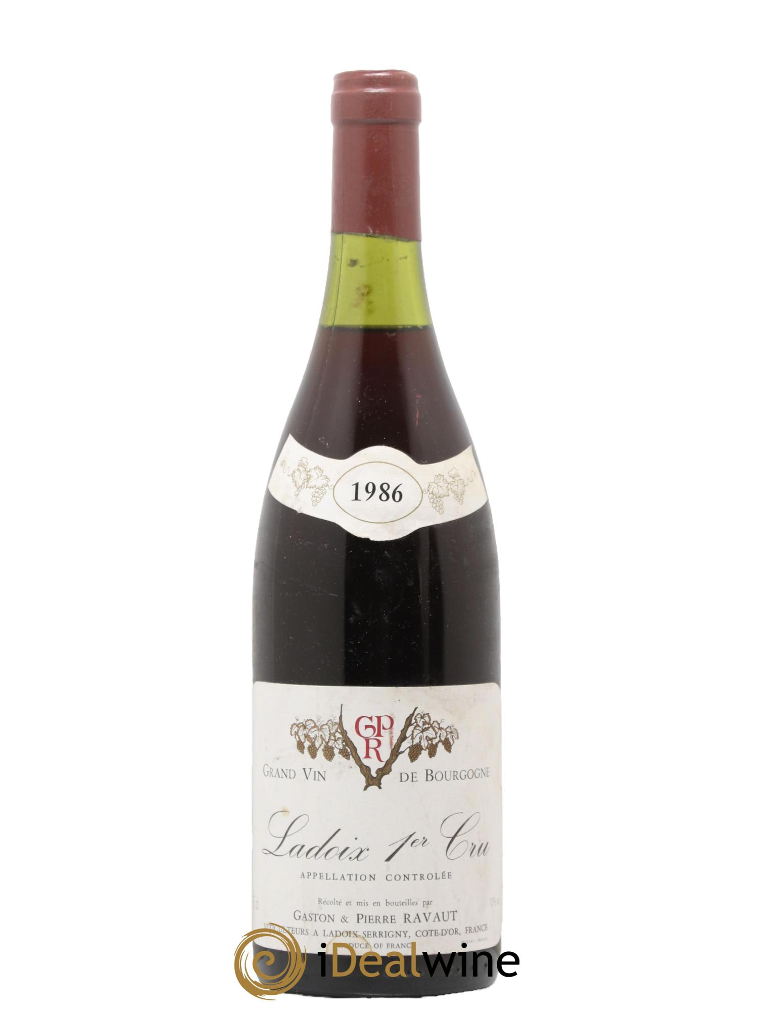 Ladoix 1er Cru Gaston et Pierre Ravaut 1986 - Lot de 1 bouteille - 0