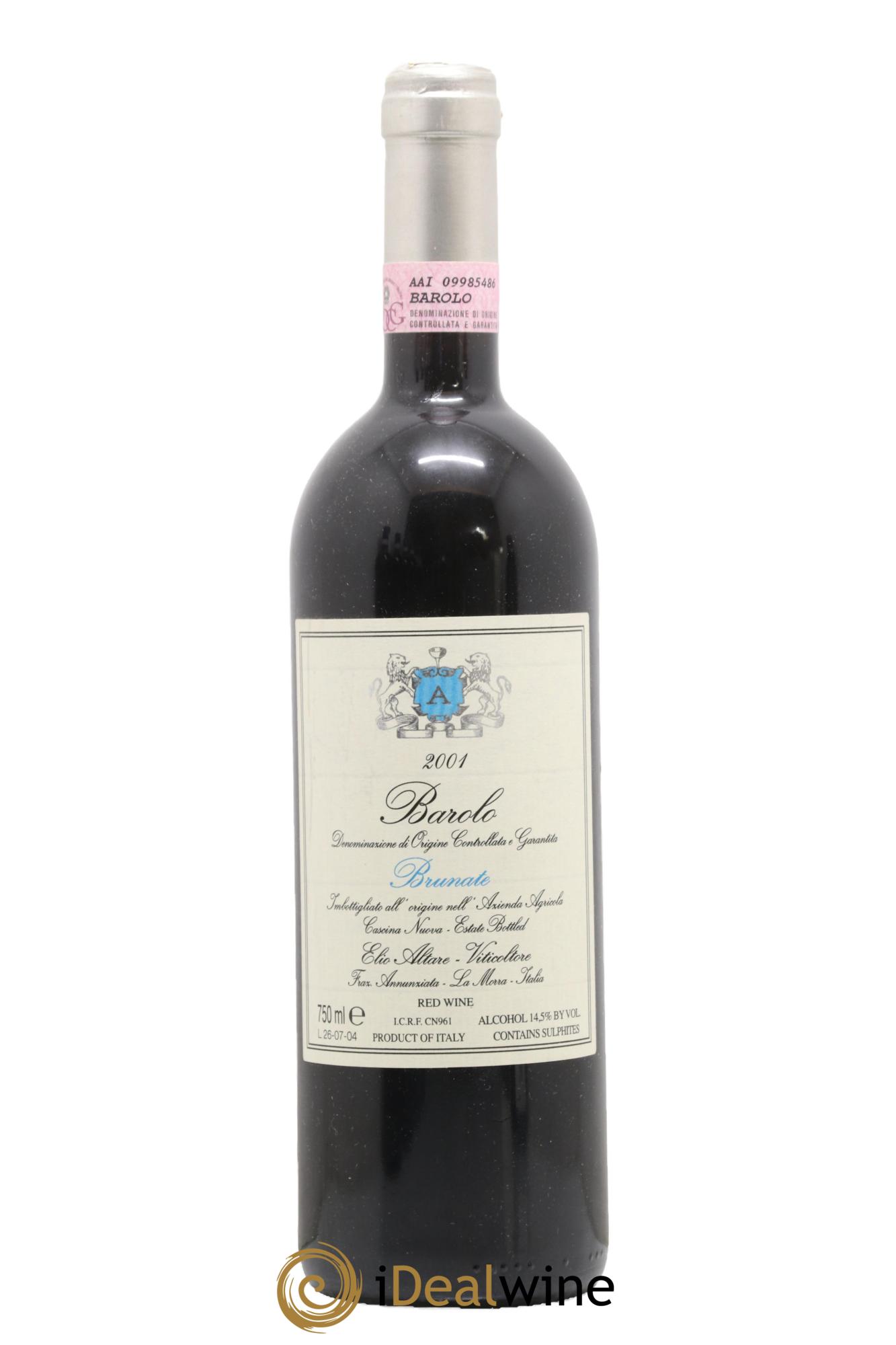 Barolo DOCG Brunate Elio Altare 2001 - Lotto di 1 bottiglia - 0