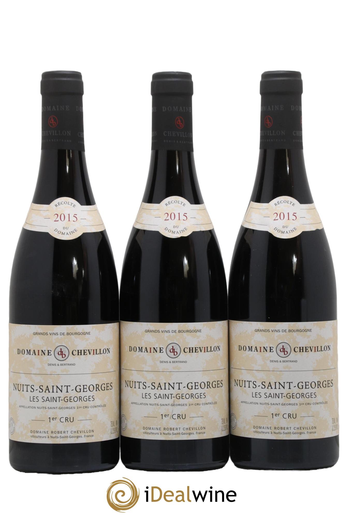 Nuits Saint-Georges 1er Cru Les Saint Georges Robert Chevillon 2015 - Lot de 3 bouteilles - 0