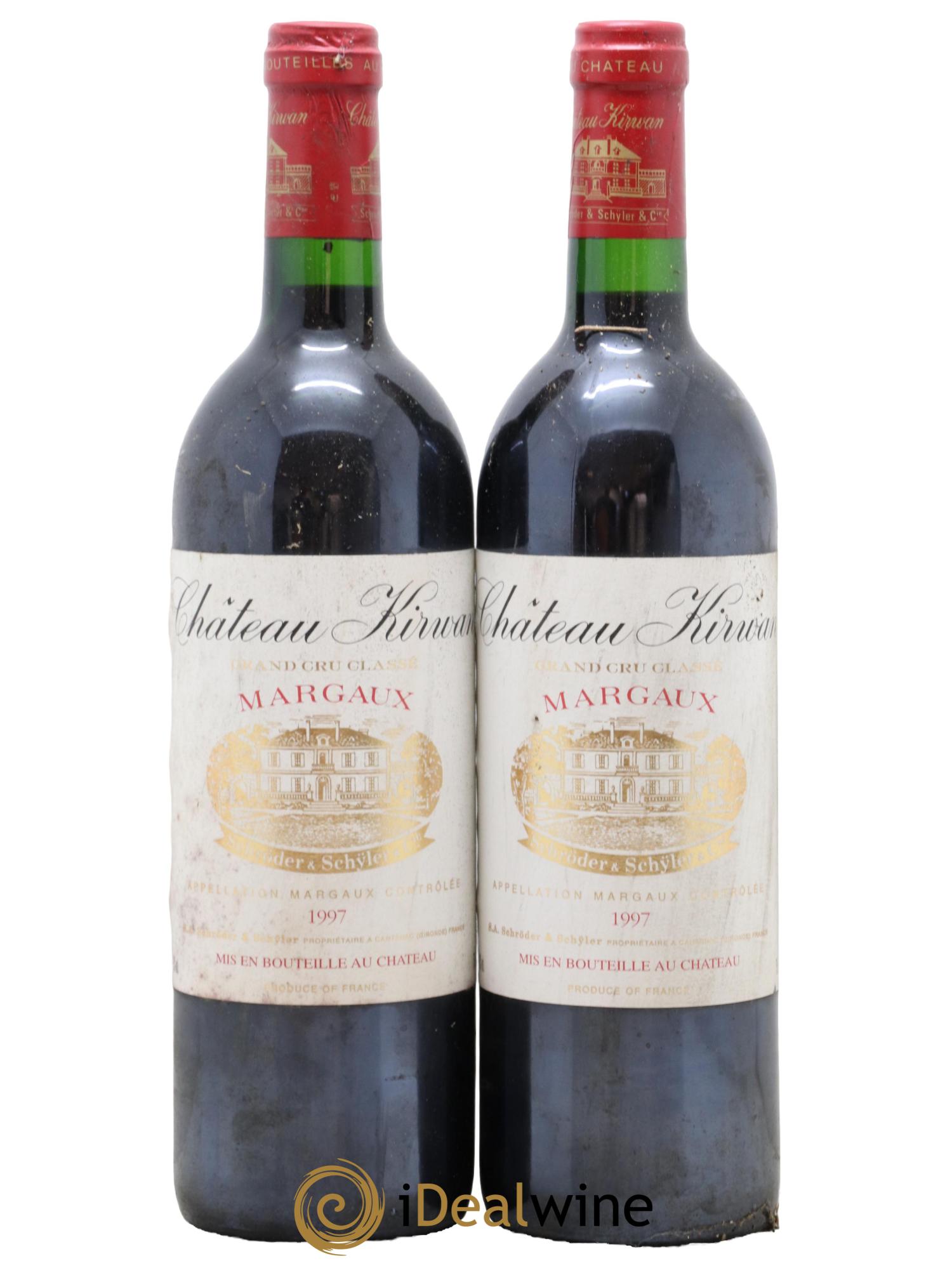 Château Kirwan 3ème Grand Cru Classé  1997 - Lotto di 2 bottiglie - 0