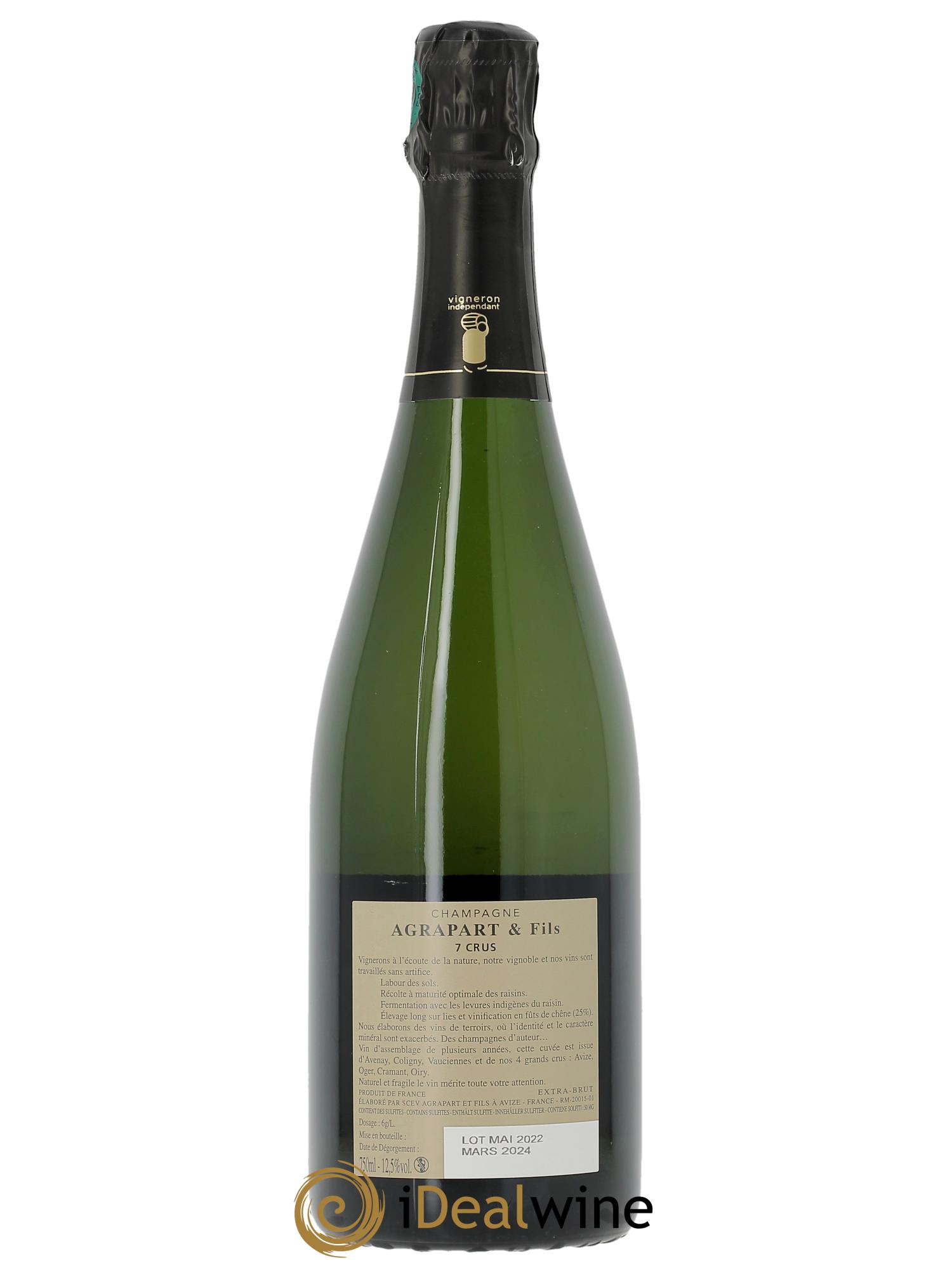 7 Crus 1er Cru Extra-Brut Agrapart & Fils - Lot of 1 bottle - 1