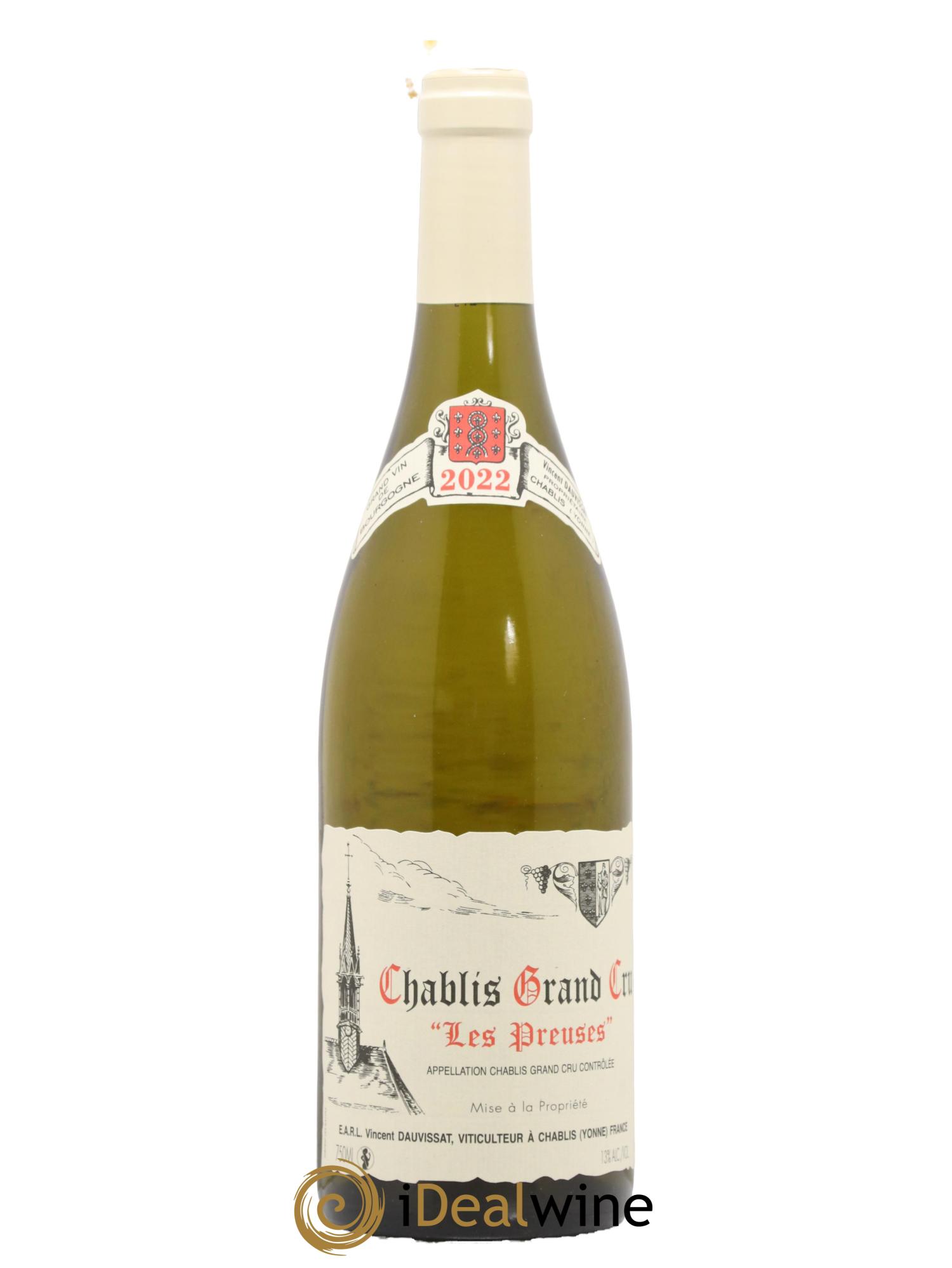 Chablis Grand Cru Les Preuses Vincent Dauvissat (Domaine) 2022 - Posten von 1 Flasche - 0