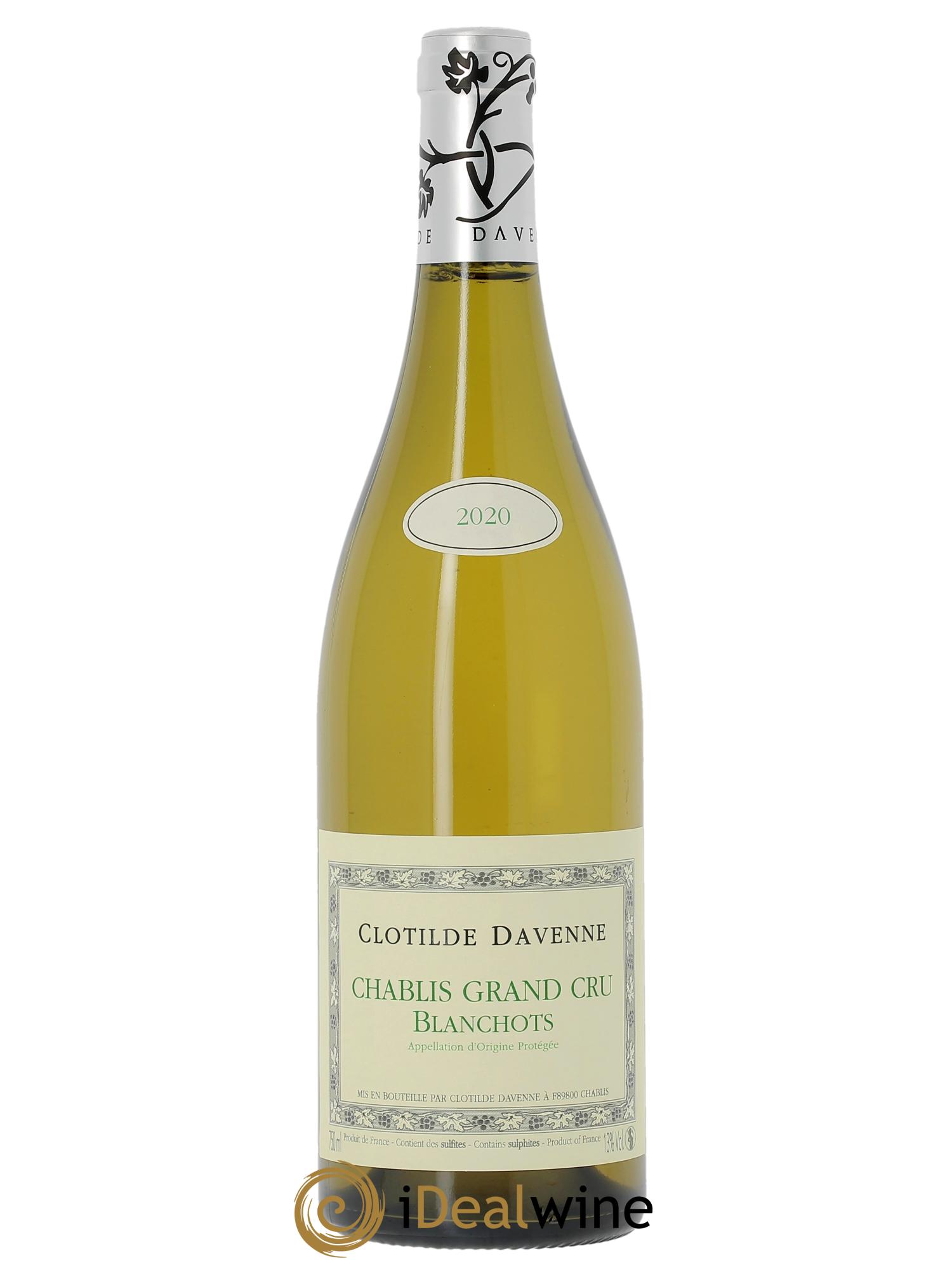 Chablis Grand Cru Blanchots Clotilde Davenne  2020 - Lot of 1 bottle - 0