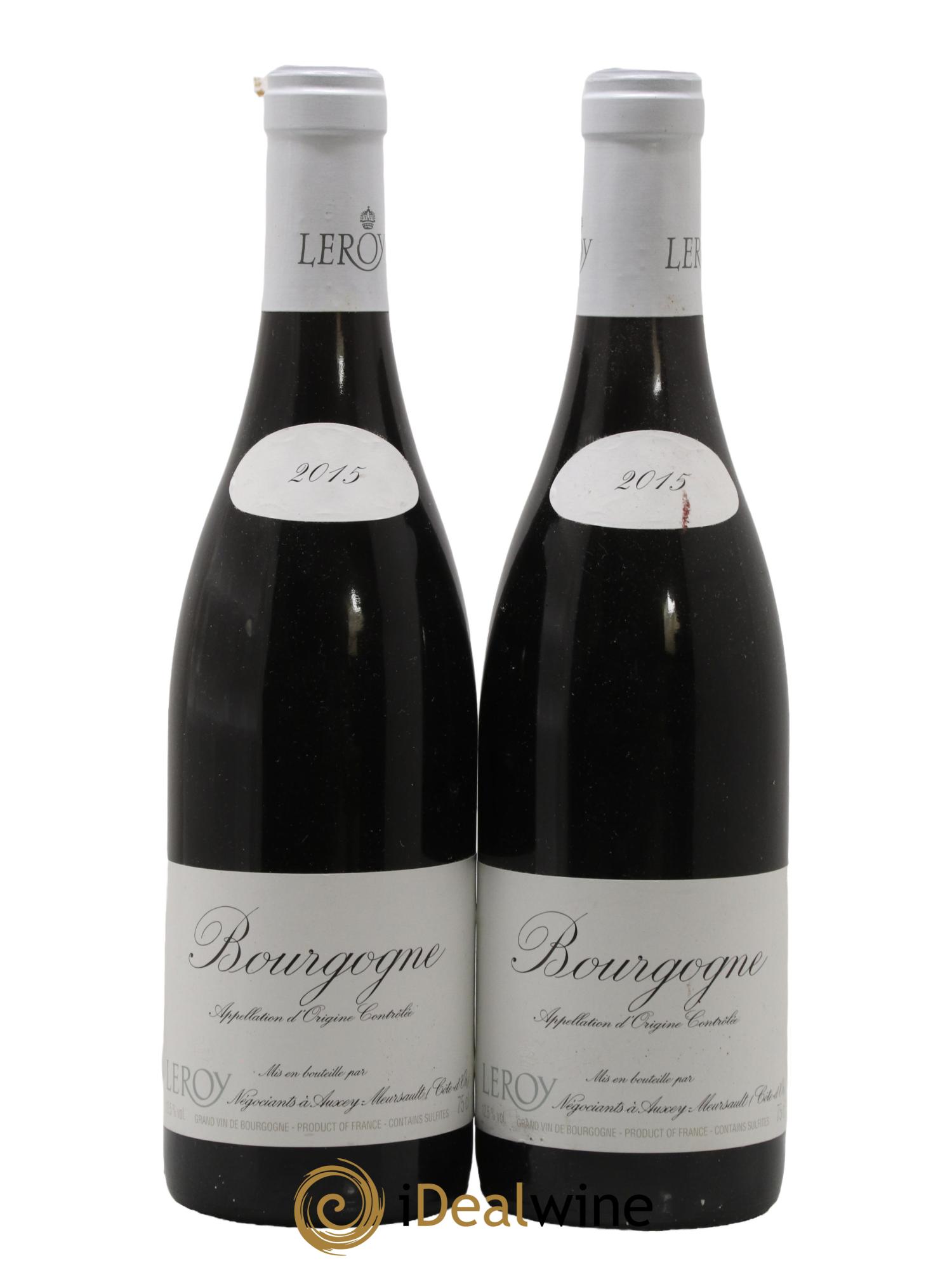 Bourgogne Leroy SA 2015 - Lot de 2 bouteilles - 0