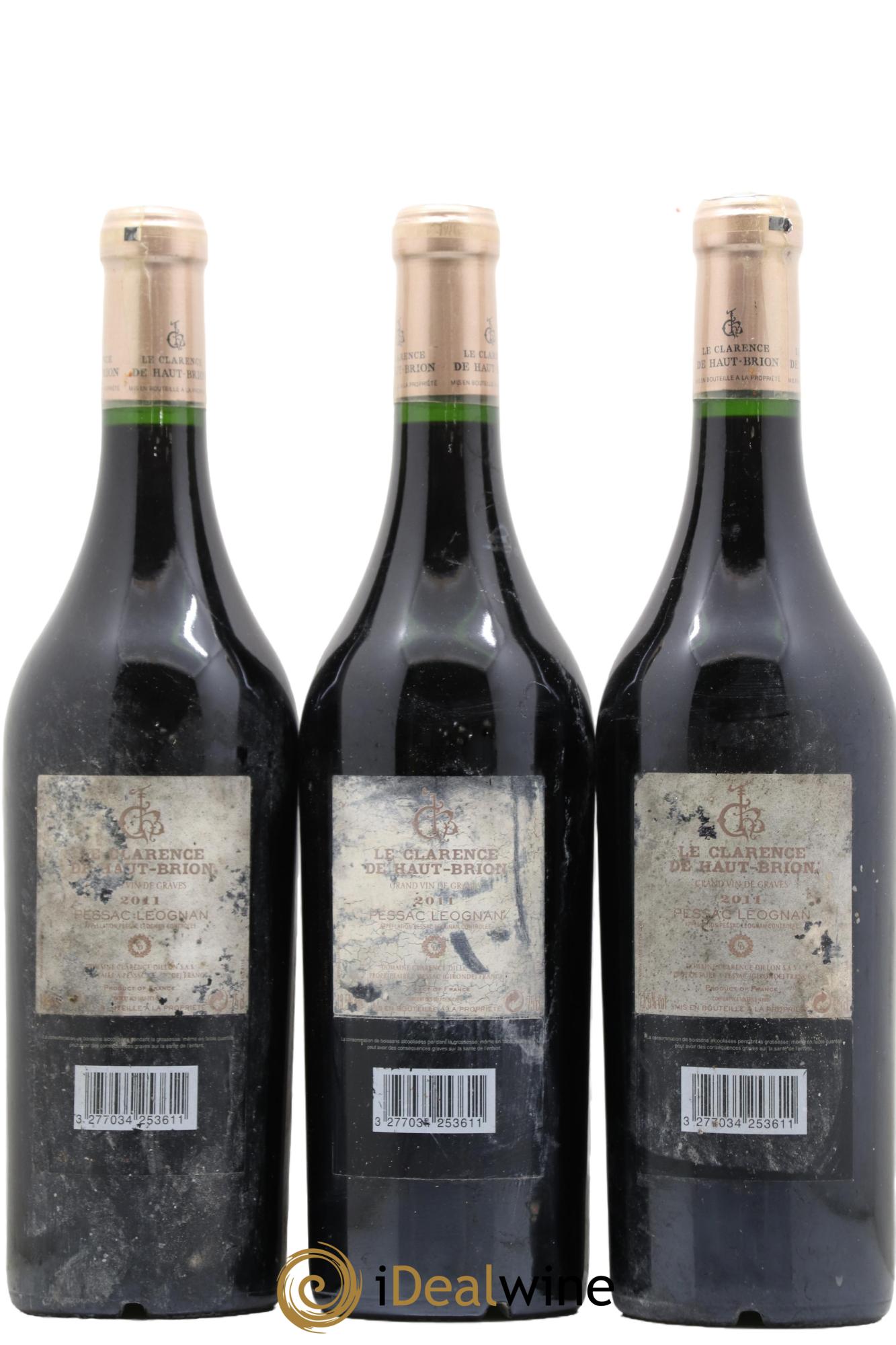 Clarence (Bahans) de Haut-Brion Second Vin 2011 - Lot de 3 bouteilles - 1