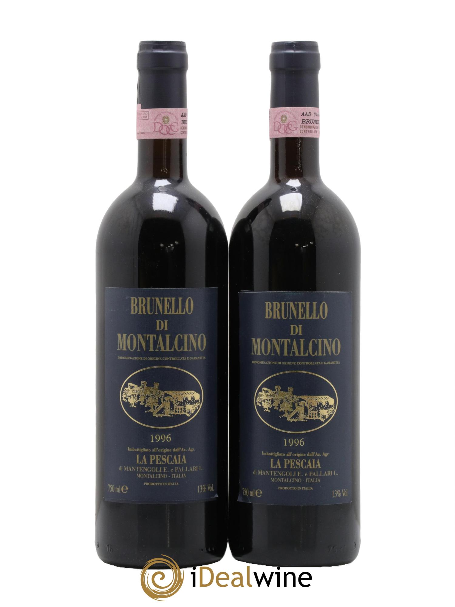 Brunello di Montalcino DOCG La Pescaia 1996 - Lotto di 2 bottiglie - 0