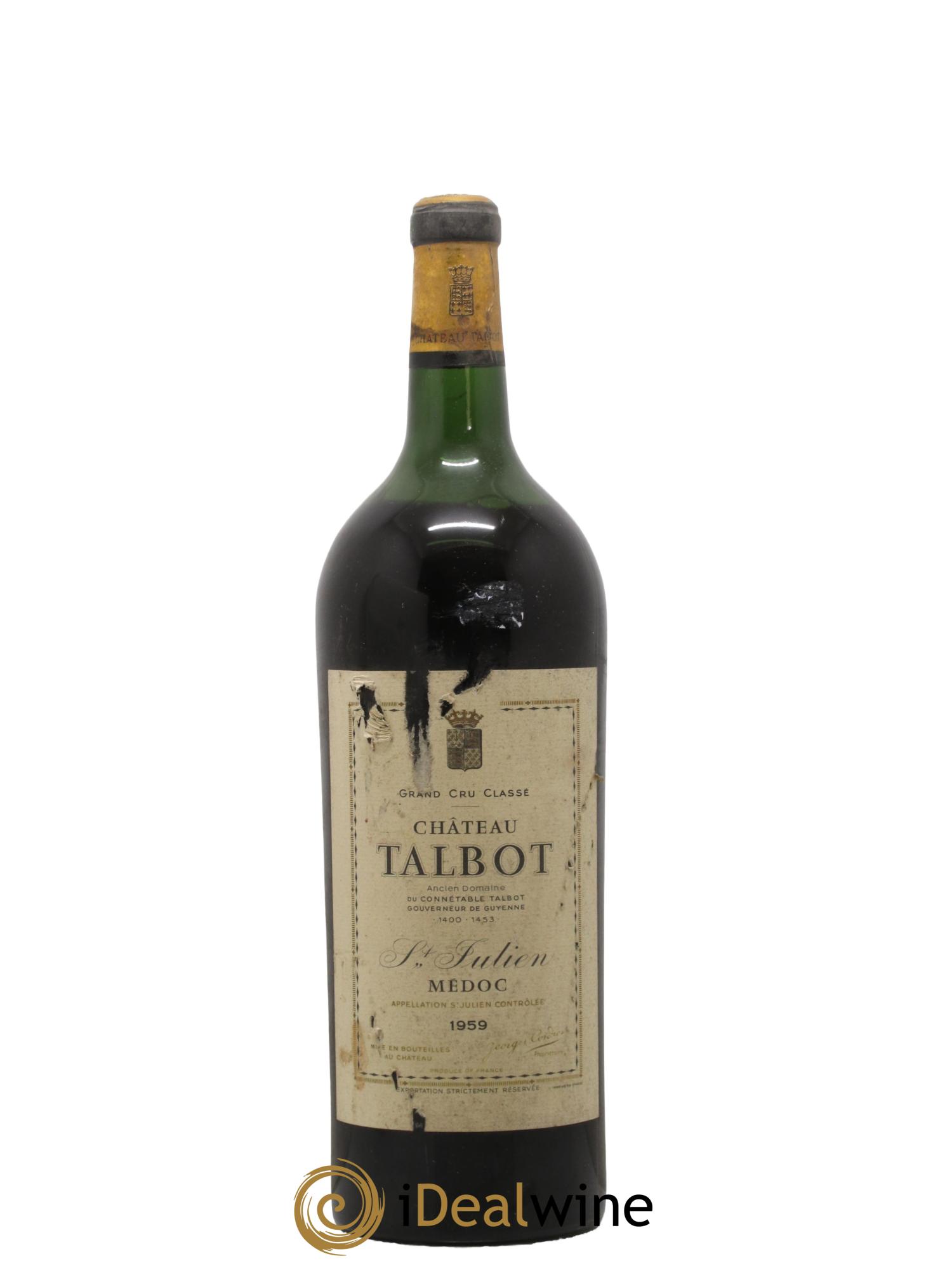 Château Talbot 4ème Grand Cru Classé 1959 - Lot of 1 magnum - 0