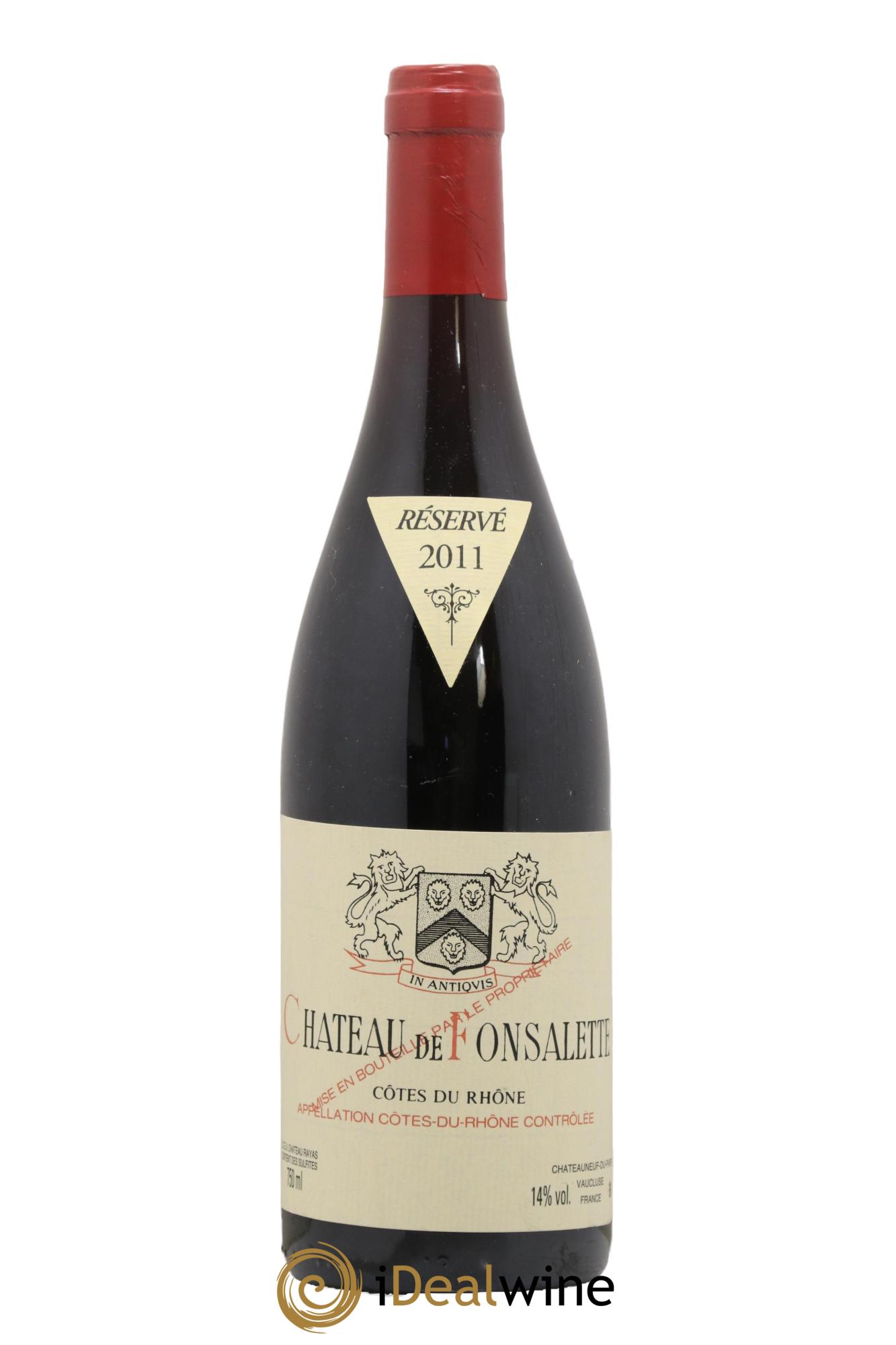 Côtes du Rhône Château de Fonsalette Emmanuel Reynaud 2011 - Posten von 1 Flasche - 0