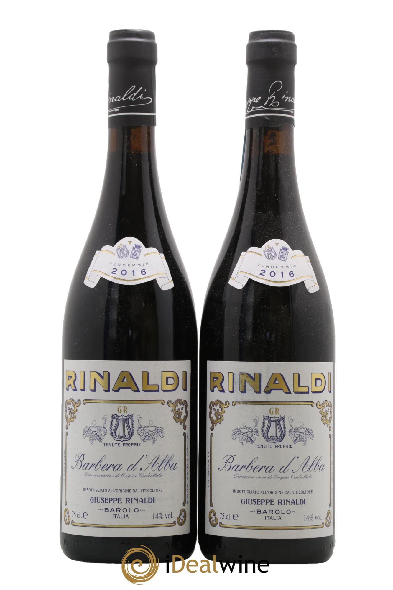 Barbera d'Alba DOC Rinaldi 2016 - Posten von 2 Flaschen - 0