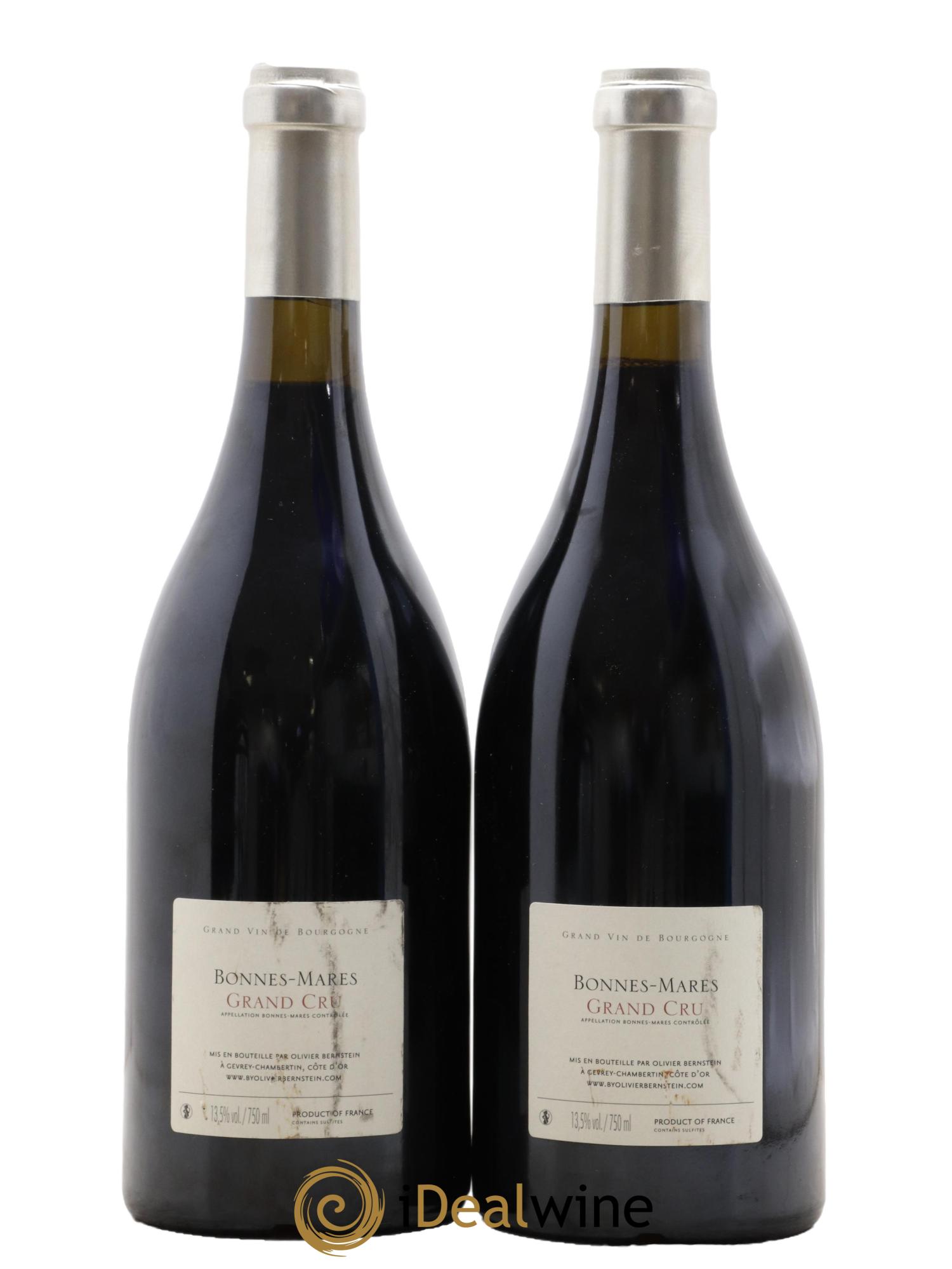 Bonnes-Mares  Grand Cru Olivier Bernstein  2010 - Lot de 2 bouteilles - 1