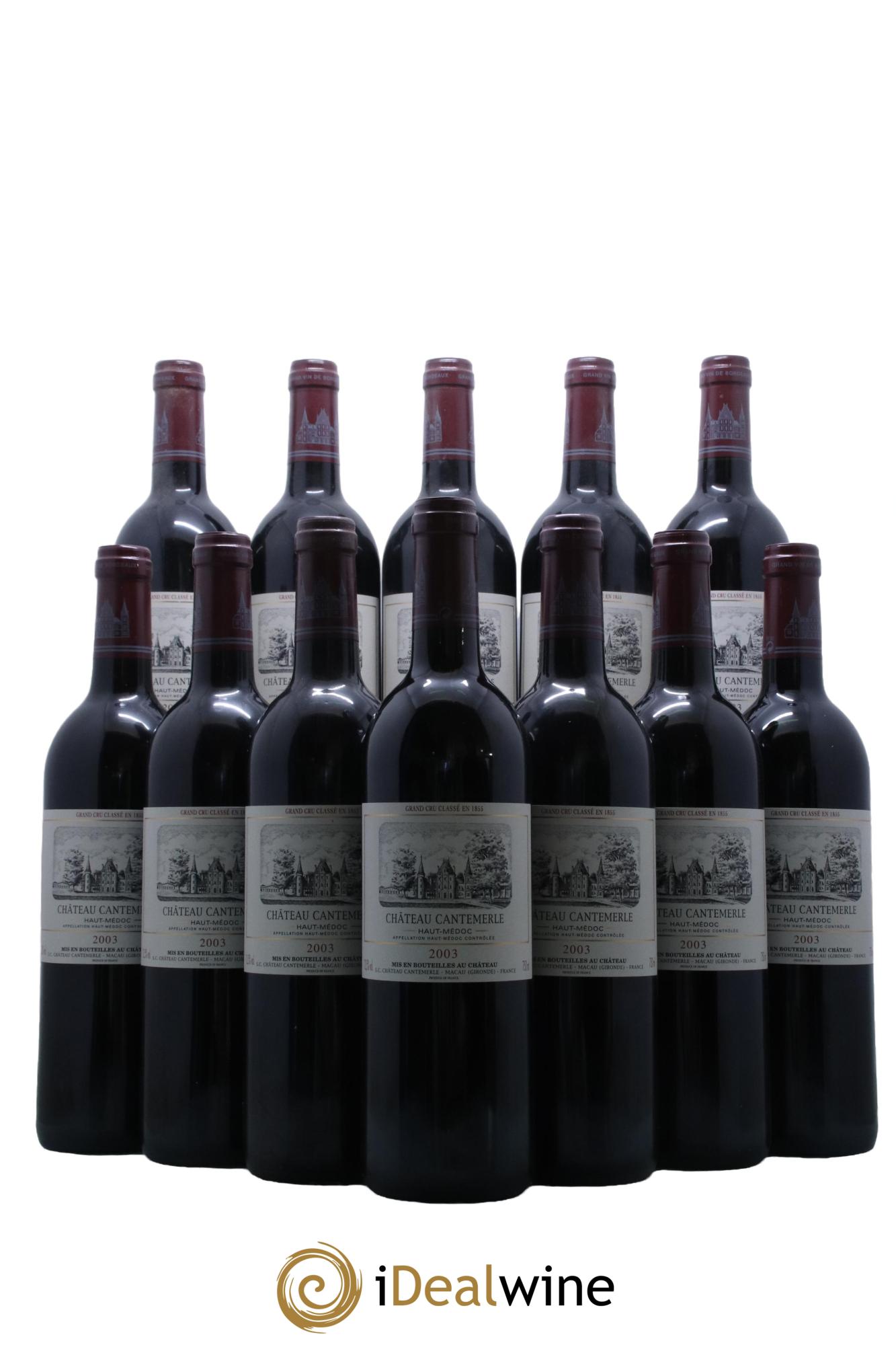 Château Cantemerle 5ème Grand Cru Classé  2003 - Lot of 12 bottles - 0