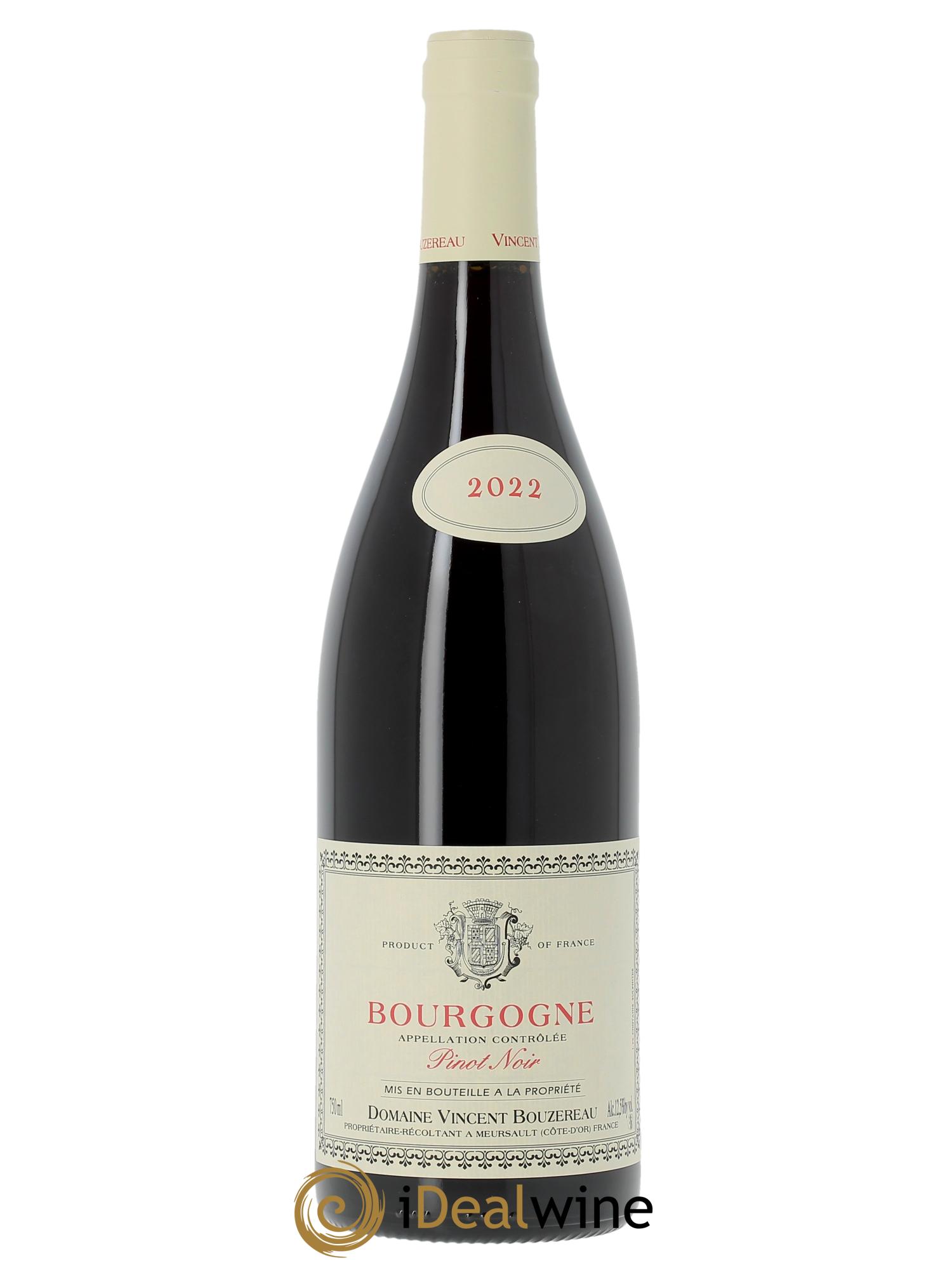 Bourgogne Pinot Noir Vincent Bouzereau (Domaine)  2022 - Posten von 1 Flasche - 0