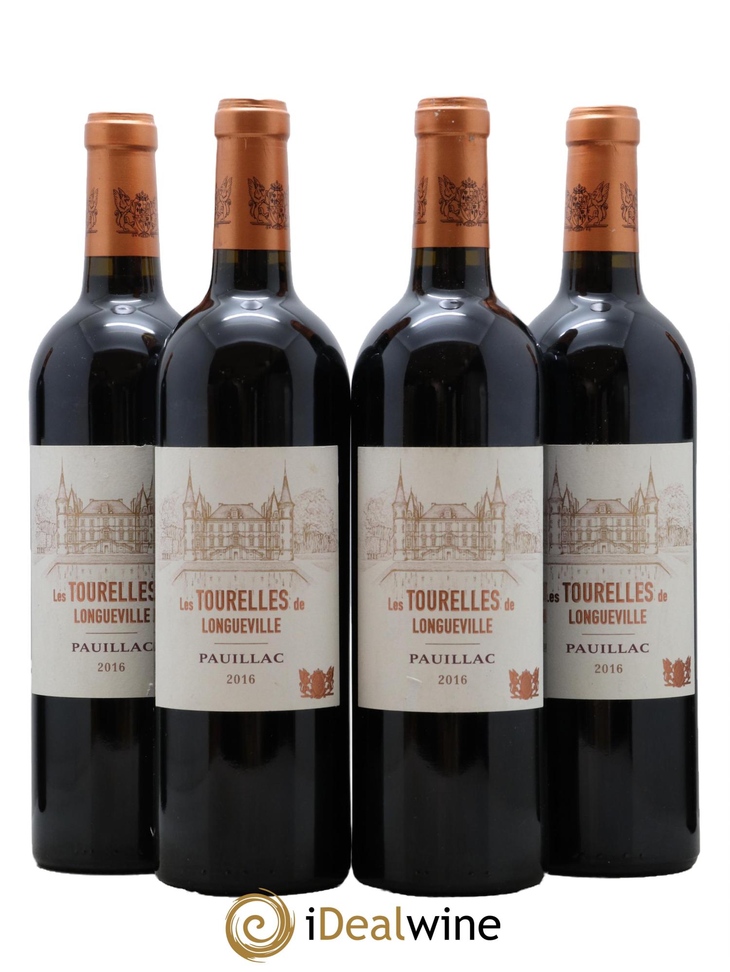 Les Tourelles de Longueville Second Vin 2016 - Lotto di 4 bottiglie - 0