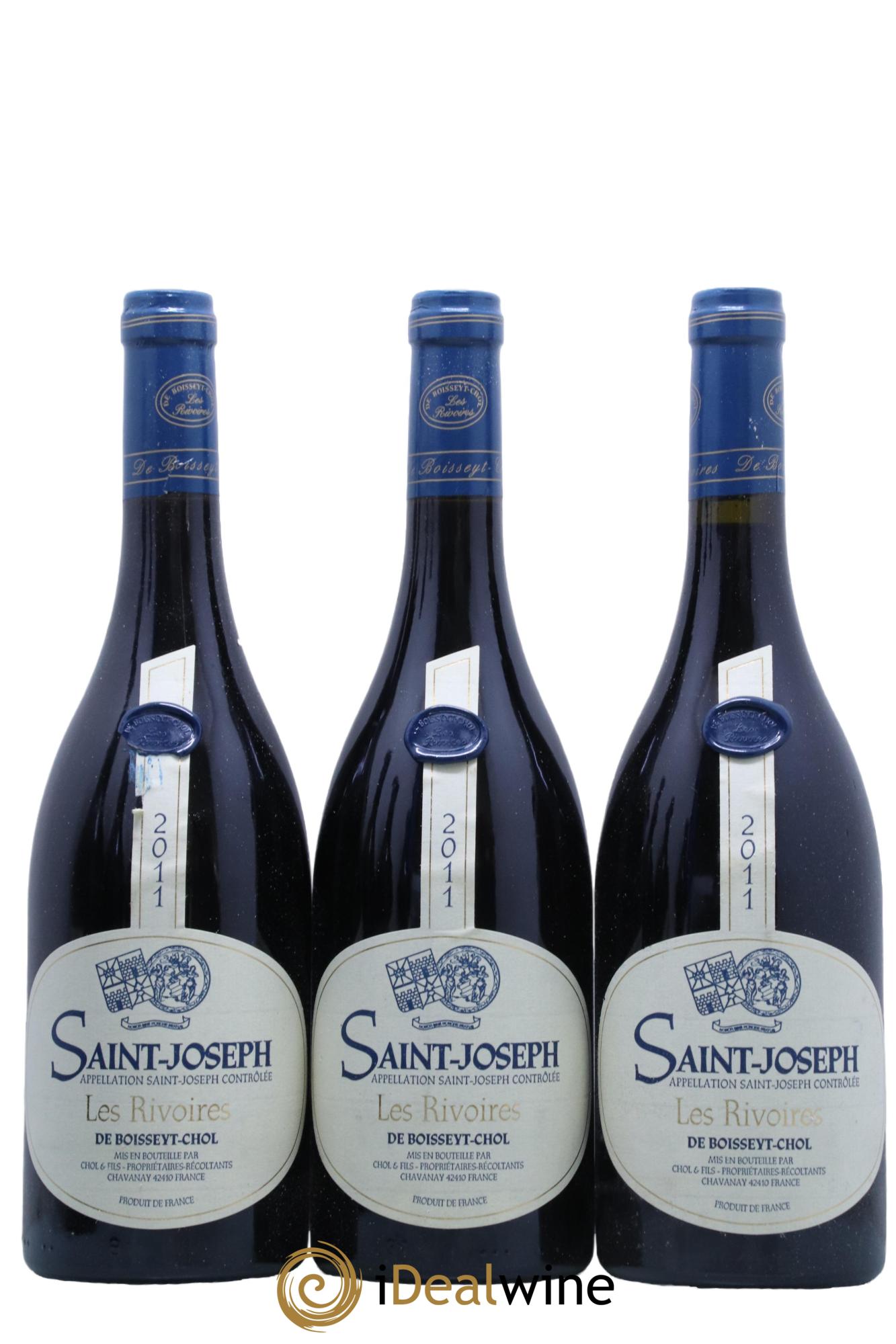 Saint-Joseph Les Rivoires De Boysset-Chol 2011 - Lot of 6 bottles - 1