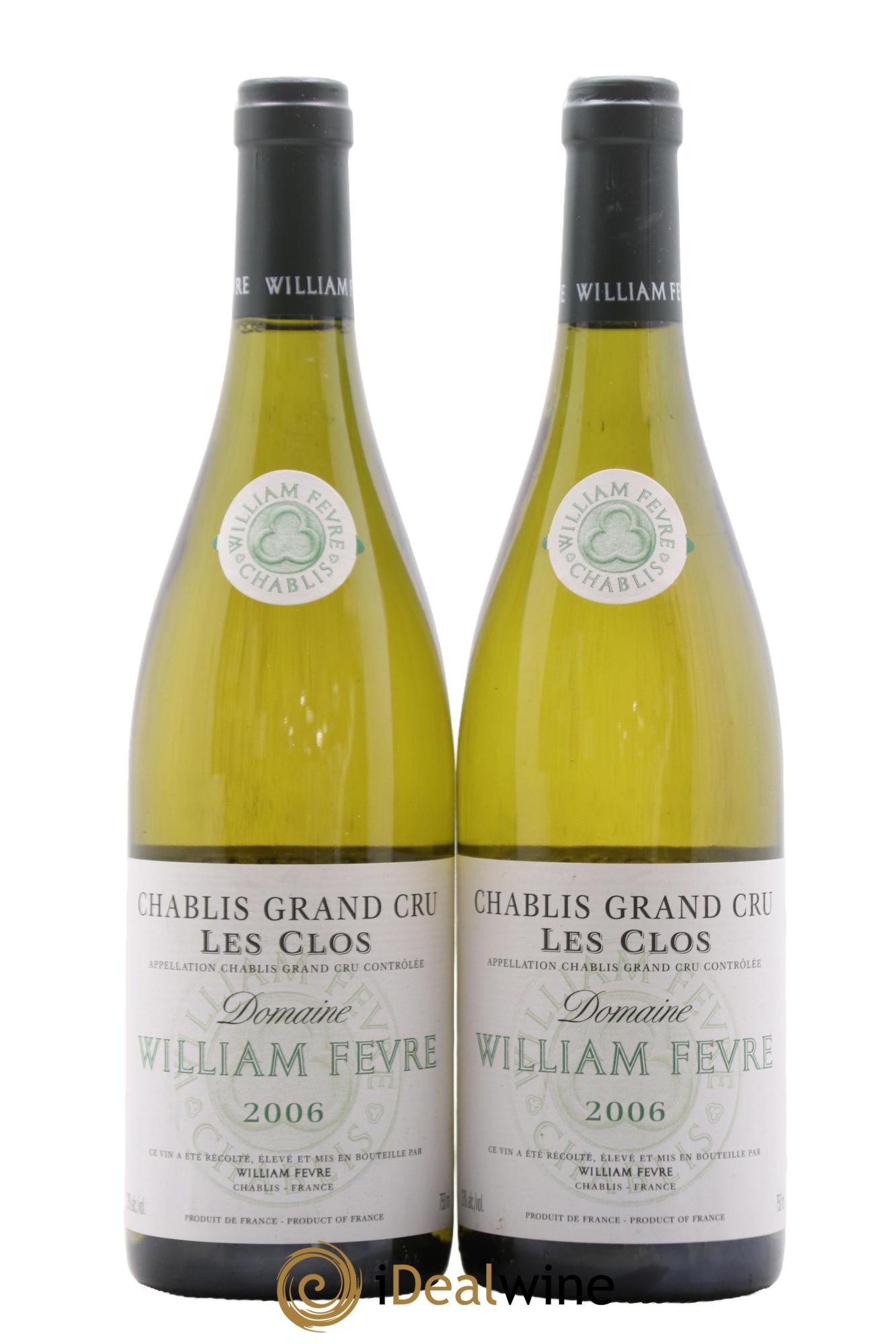 Chablis Grand Cru Les Clos William Fèvre 2006 - Lot of 2 bottles - 0