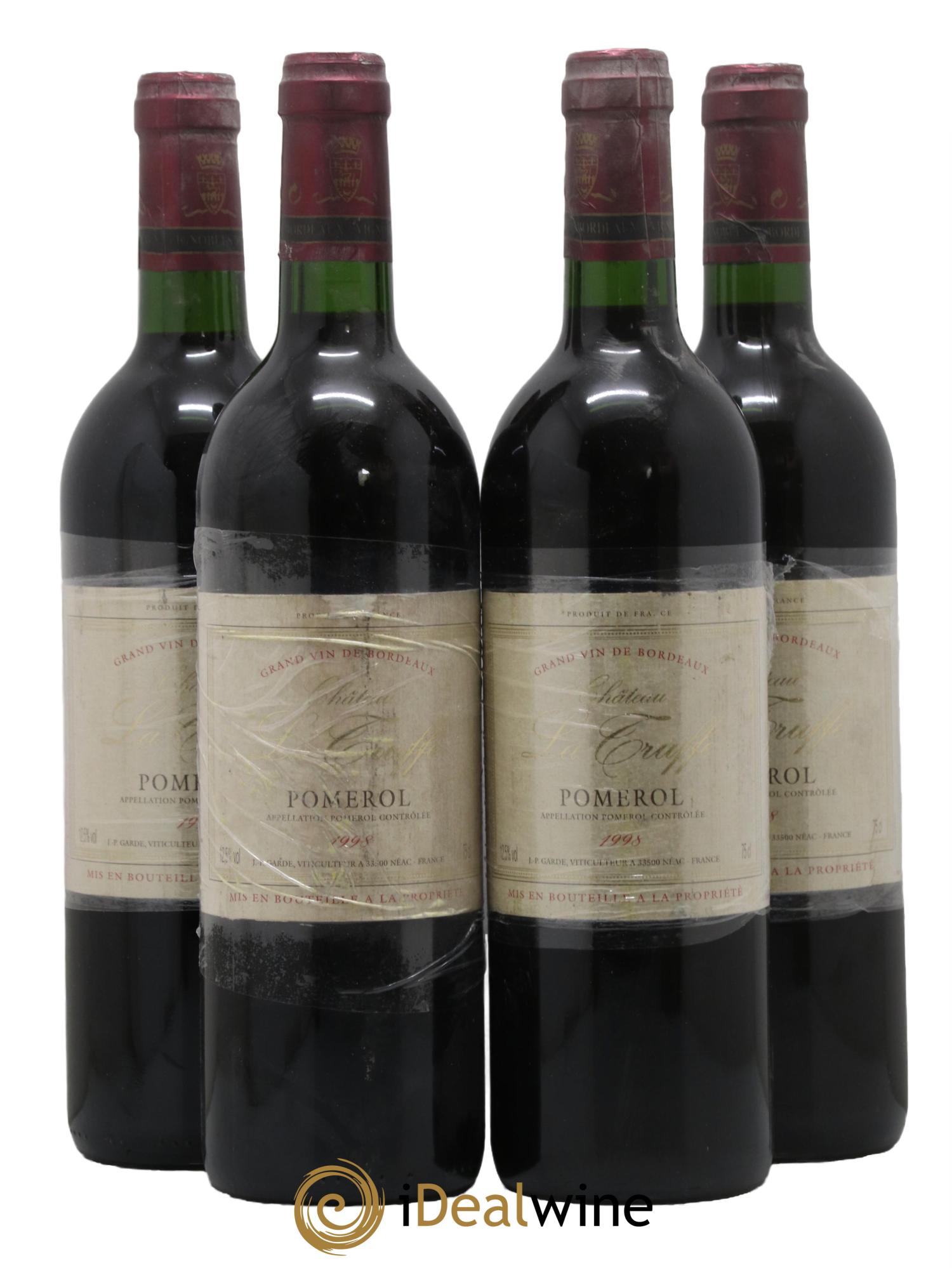 Pomerol Château La Truffe 1998 - Lot of 4 bottles - 0