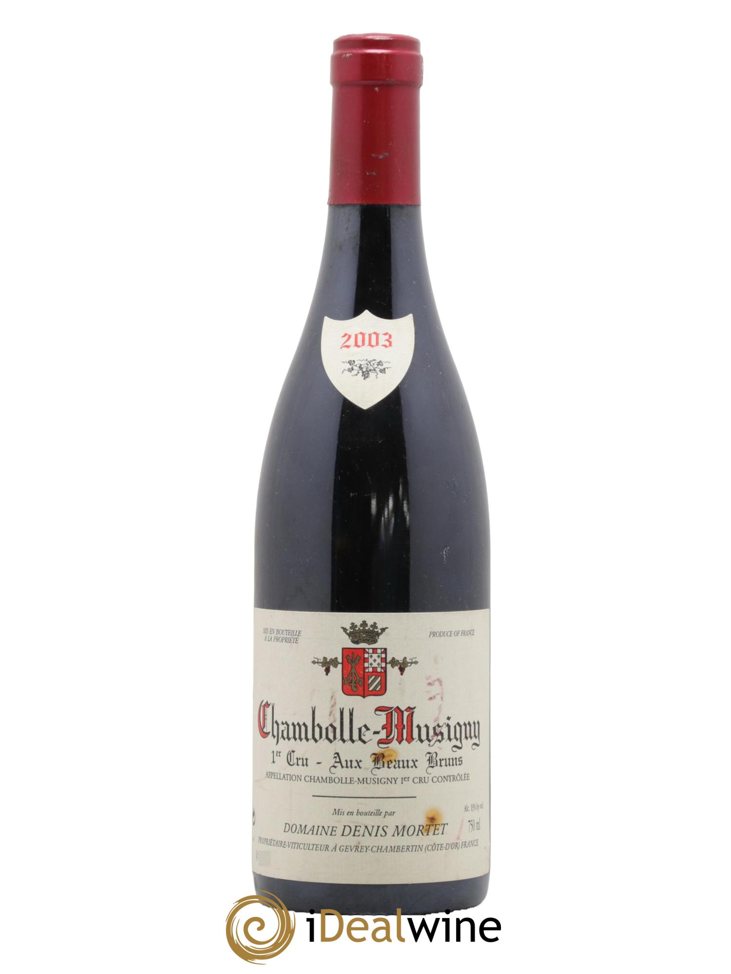 Chambolle-Musigny 1er Cru Aux Beaux Bruns Denis Mortet (Domaine)  2003 - Lot of 1 bottle - 0