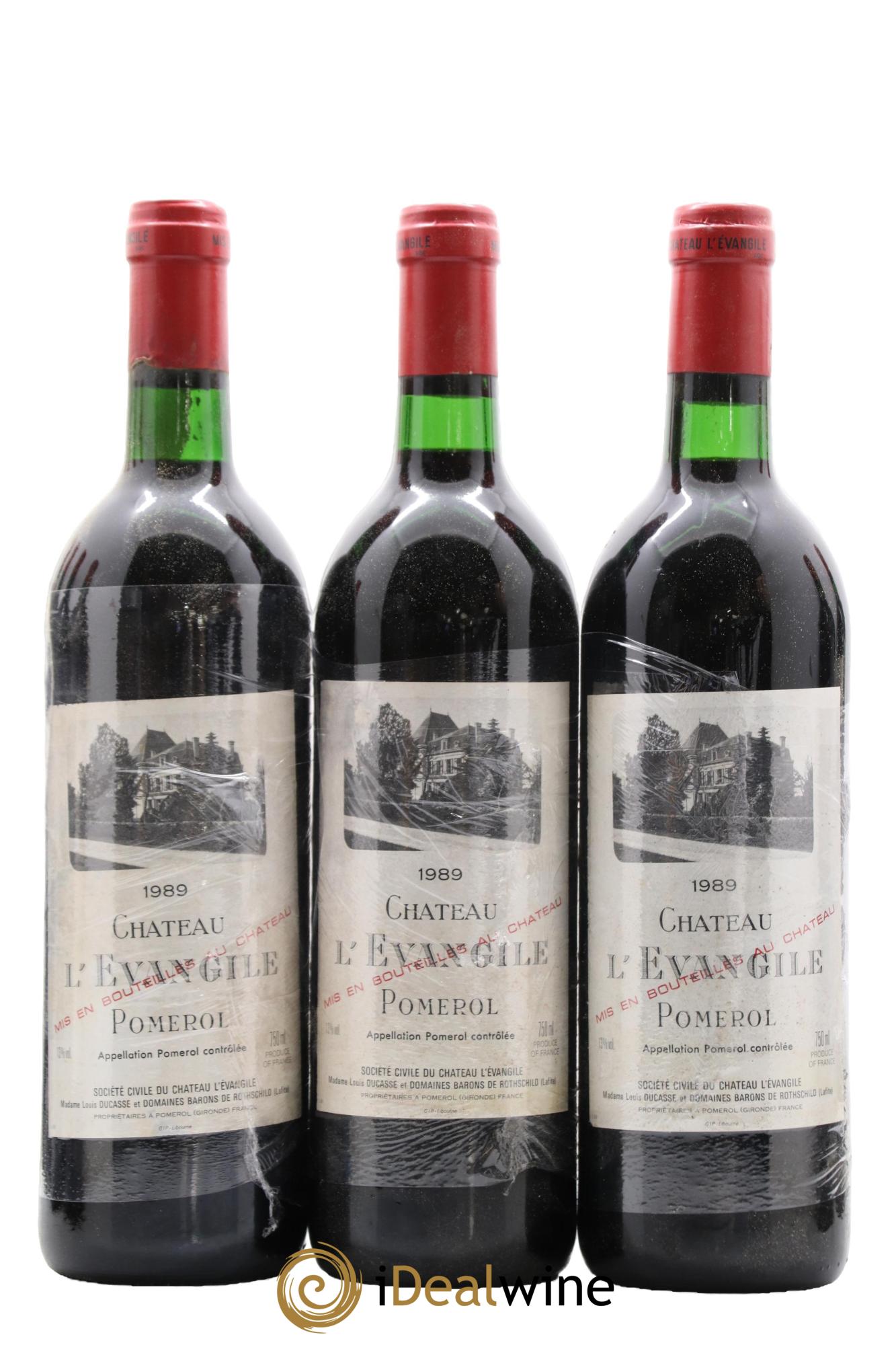 Château l' Évangile 1989 - Lot de 12 bouteilles - 3