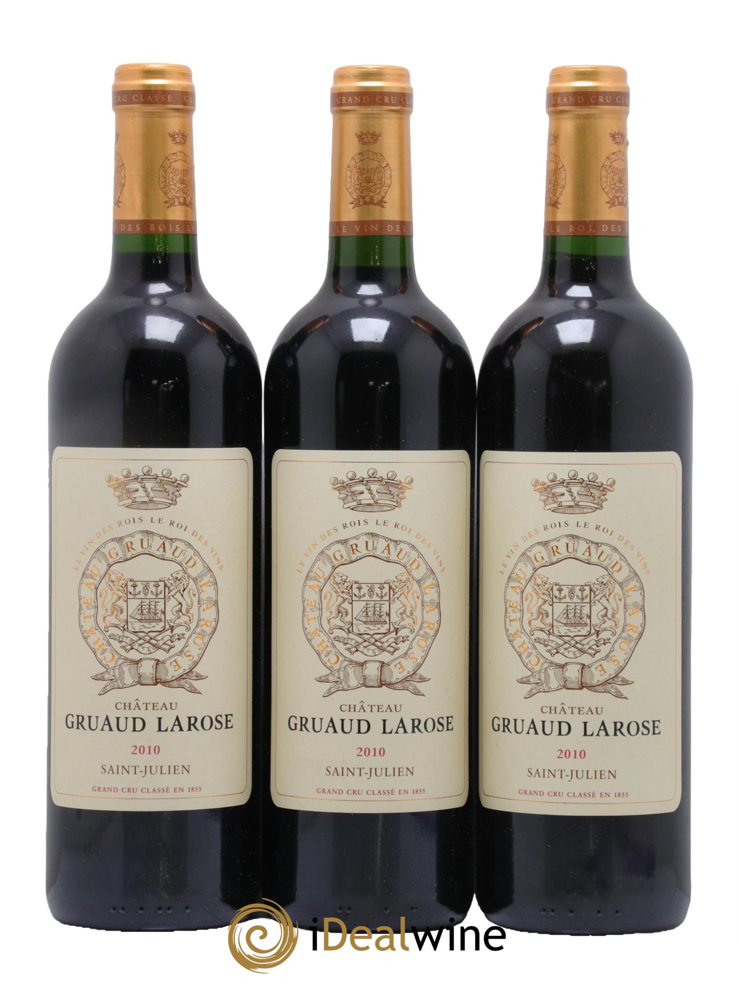 Château Gruaud Larose 2ème Grand Cru Classé 2010 - Lot de 3 bouteilles - 0