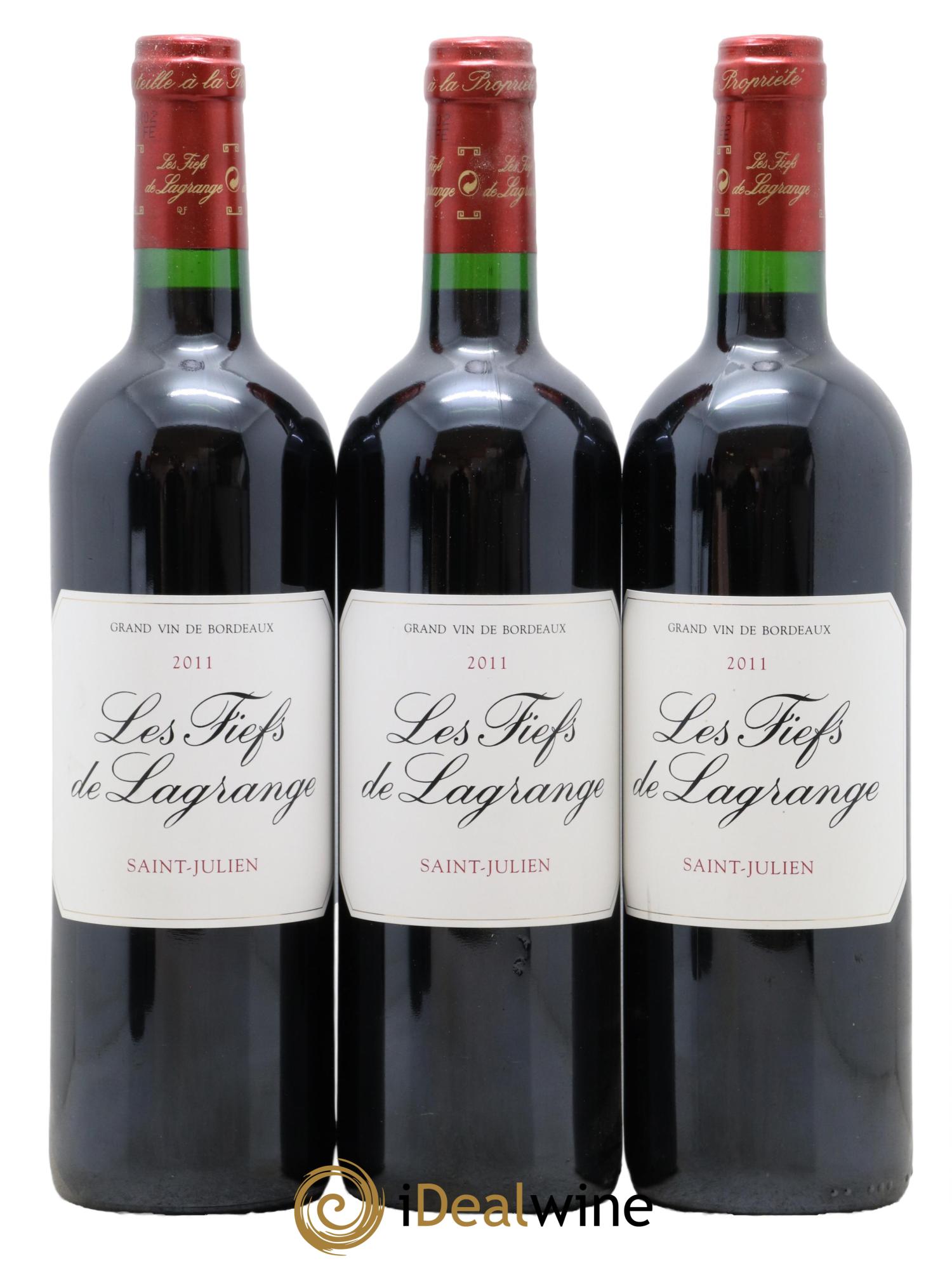 Les Fiefs de Lagrange Second Vin  2011 - Lot de 3 bouteilles - 0