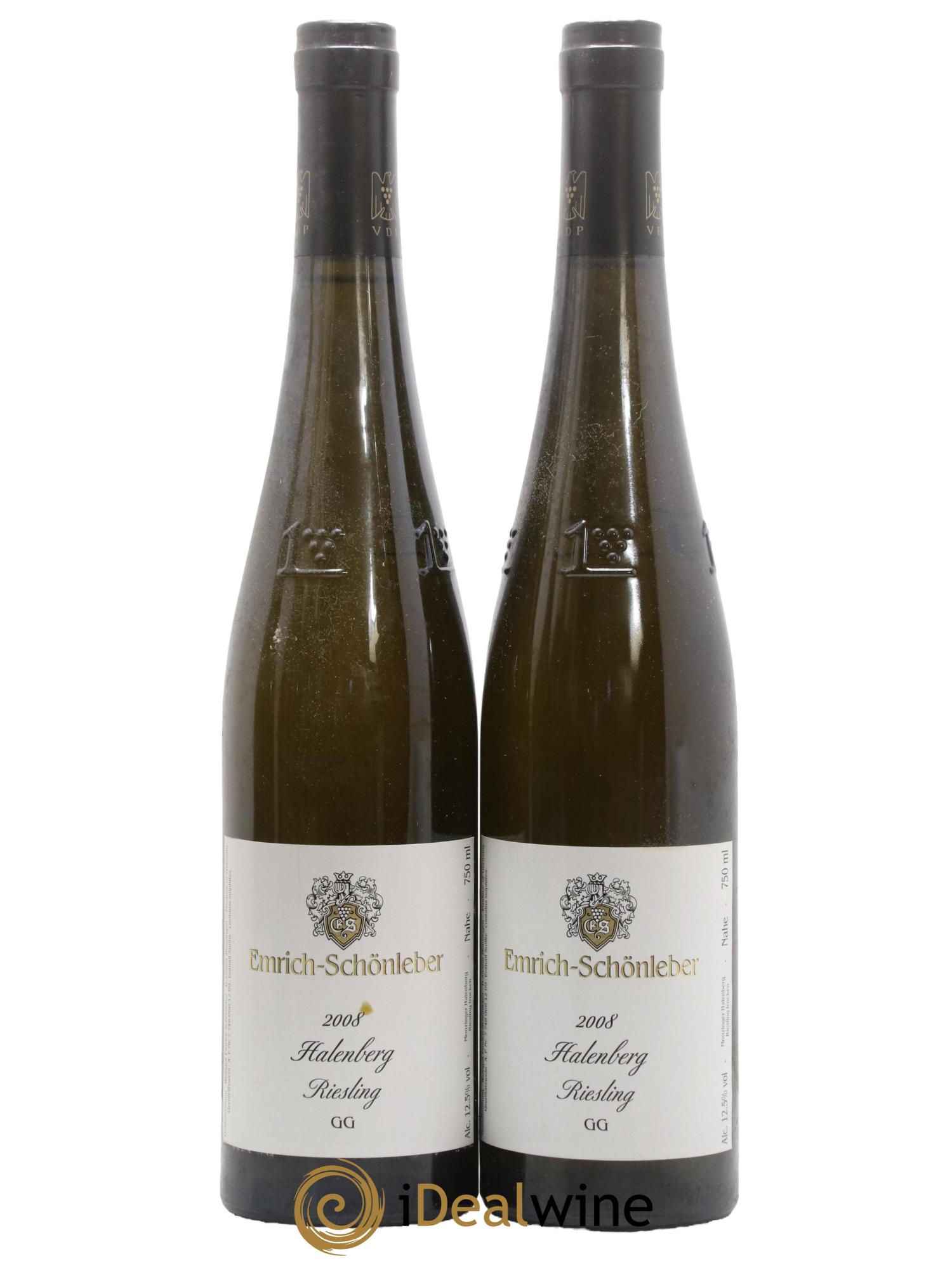 Allemagne Nahe Halenberg GG Emrich-Schönleber 2008 - Lot de 2 bouteilles - 0