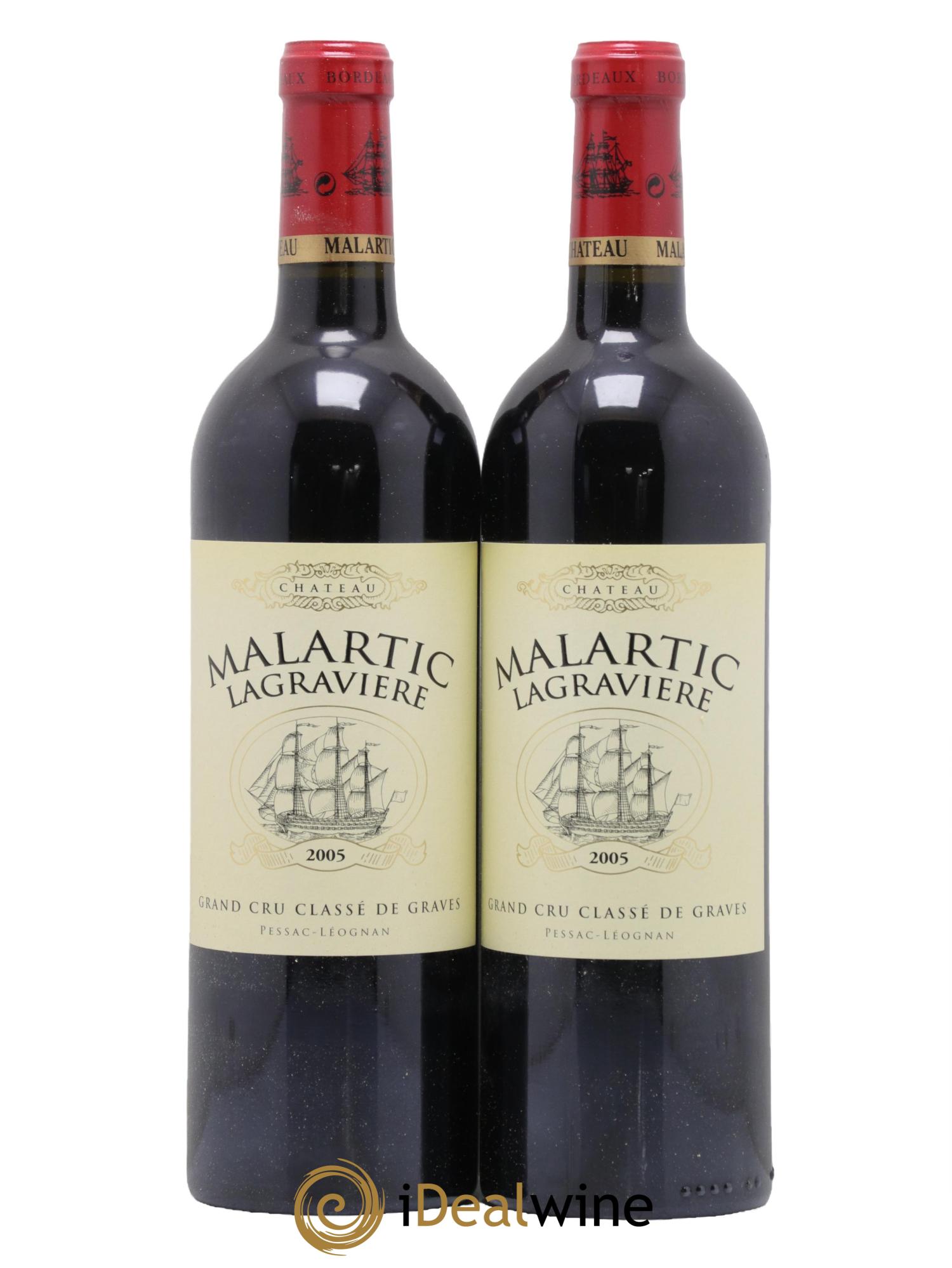 Château Malartic-Lagravière Cru Classé de Graves 2005 - Lot de 2 bouteilles - 0