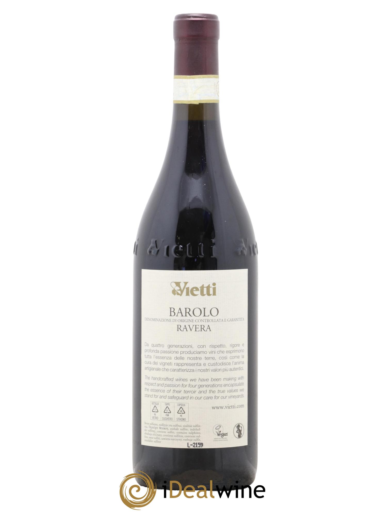 Barolo DOCG Ravera Vietti 2018 - Lot of 1 bottle - 1