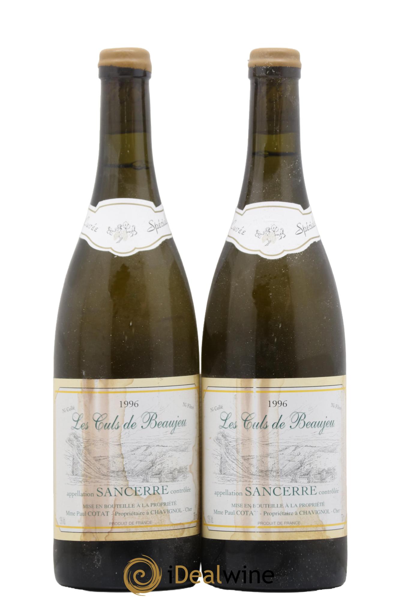 Sancerre Les Culs de Beaujeu François Cotat Cuvée Spéciale 1996 - Lot of 2 bottles - 0