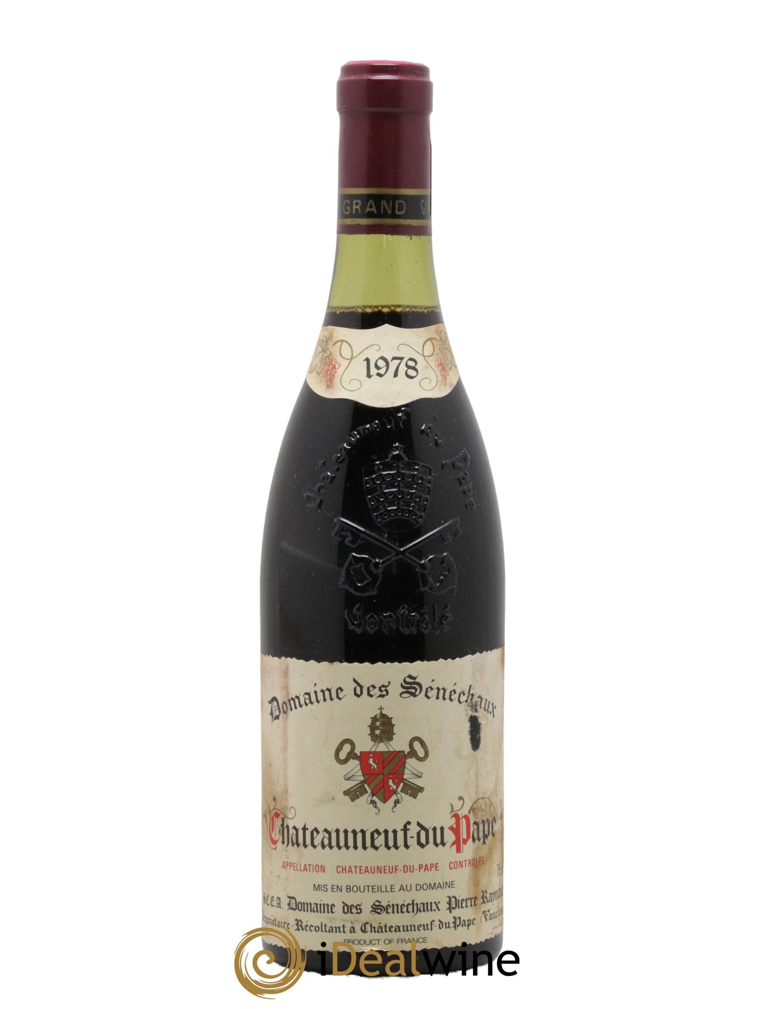 Châteauneuf-du-Pape Sénéchaux (Domaine des) Famille J-M. Cazès 1978 - Posten von 1 Flasche - 0