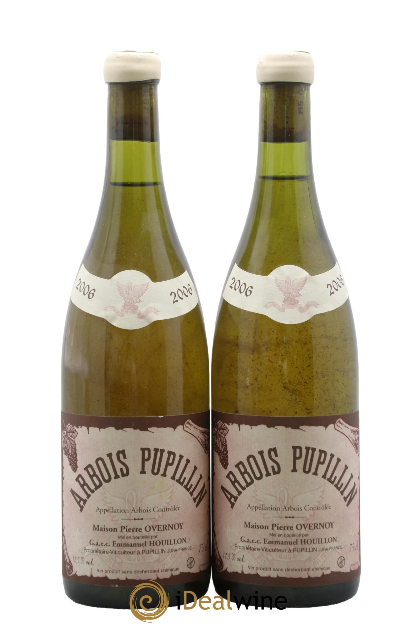 Arbois Pupillin Chardonnay (cire blanche) Overnoy-Houillon (Domaine) 2006 - Lot de 2 bouteilles - 0