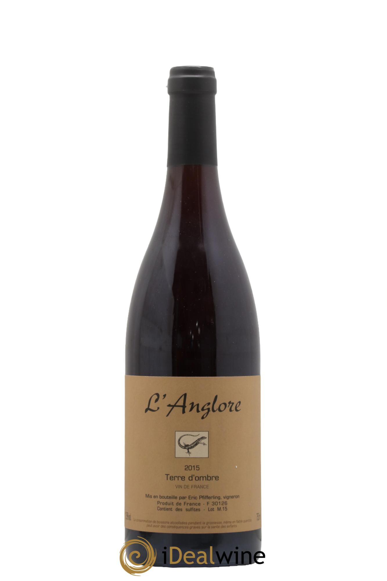 Vin de France Terre d'Ombre L'Anglore 2015 - Lot de 1 bouteille - 0