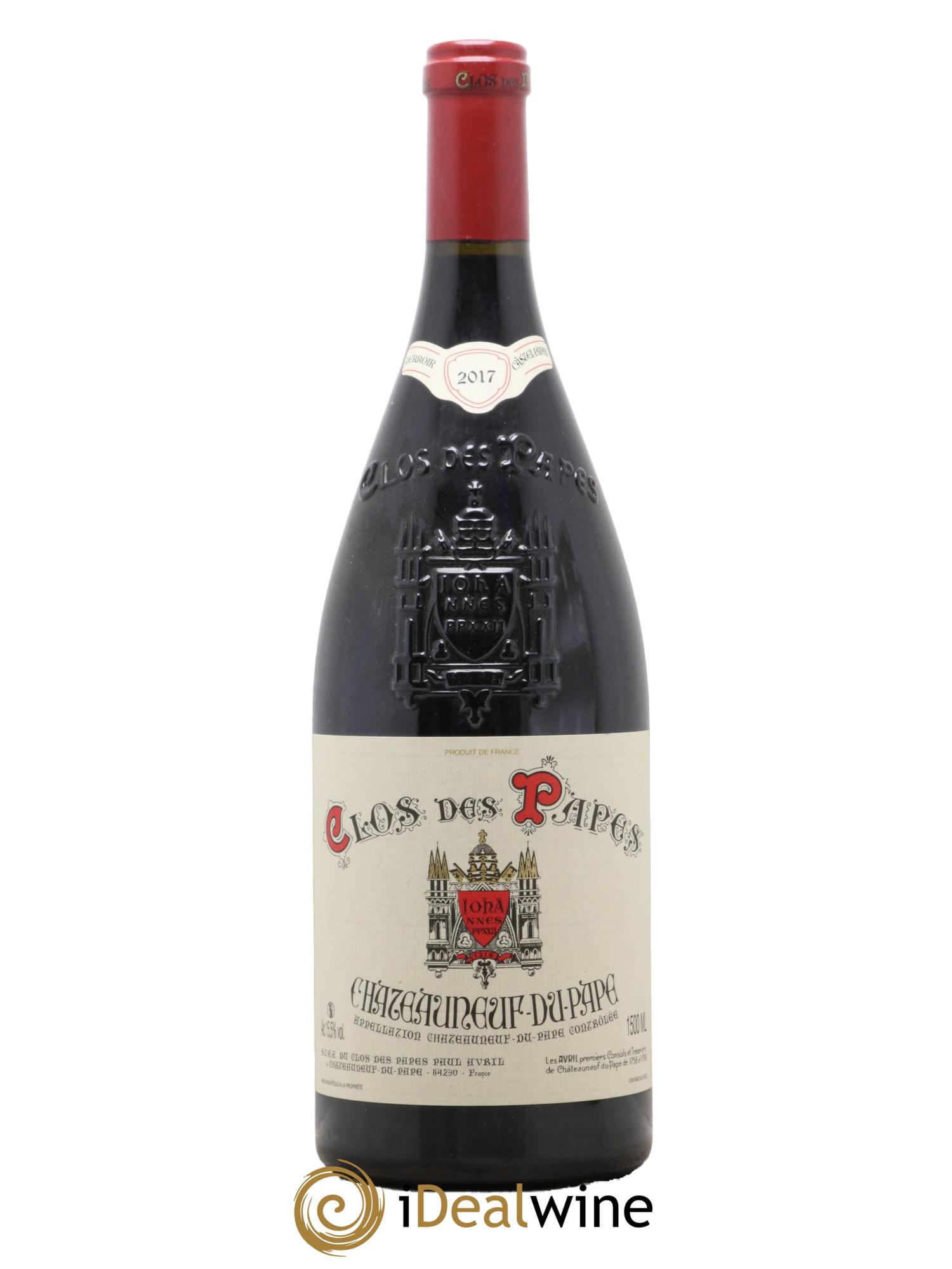 Châteauneuf-du-Pape Clos des Papes - Paul Avril 2017 - Lotto di 1 magnum - 0