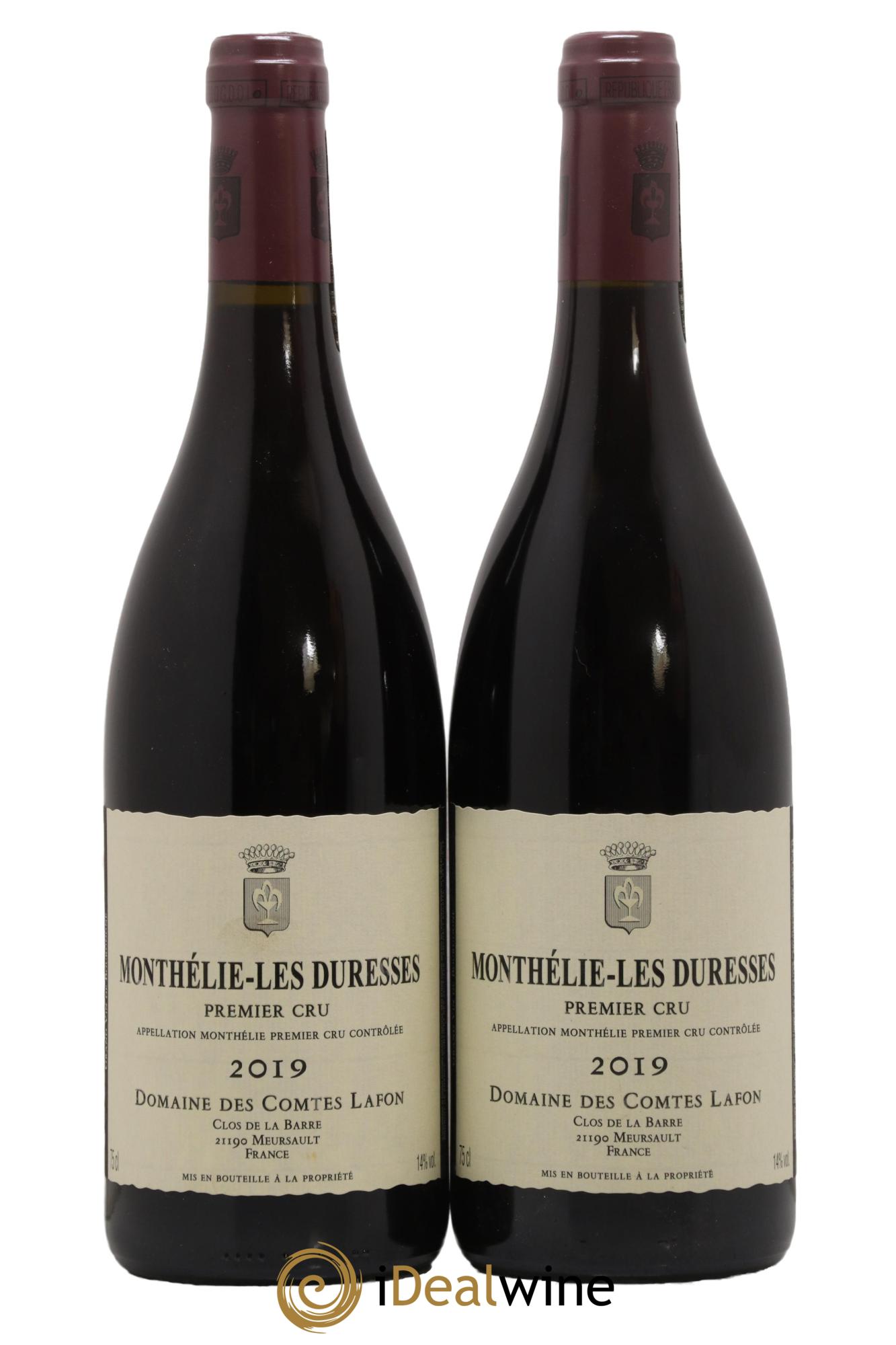 Monthélie 1er Cru Les Duresses Comtes Lafon (Domaine des) 2019 - Lot de 2 bouteilles - 0