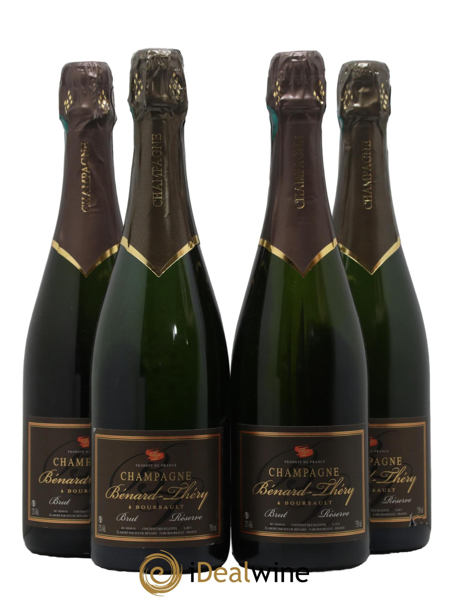 Champagne Brut Réserve Maison Benard Thery - Lotto di 4 bottiglie - 0