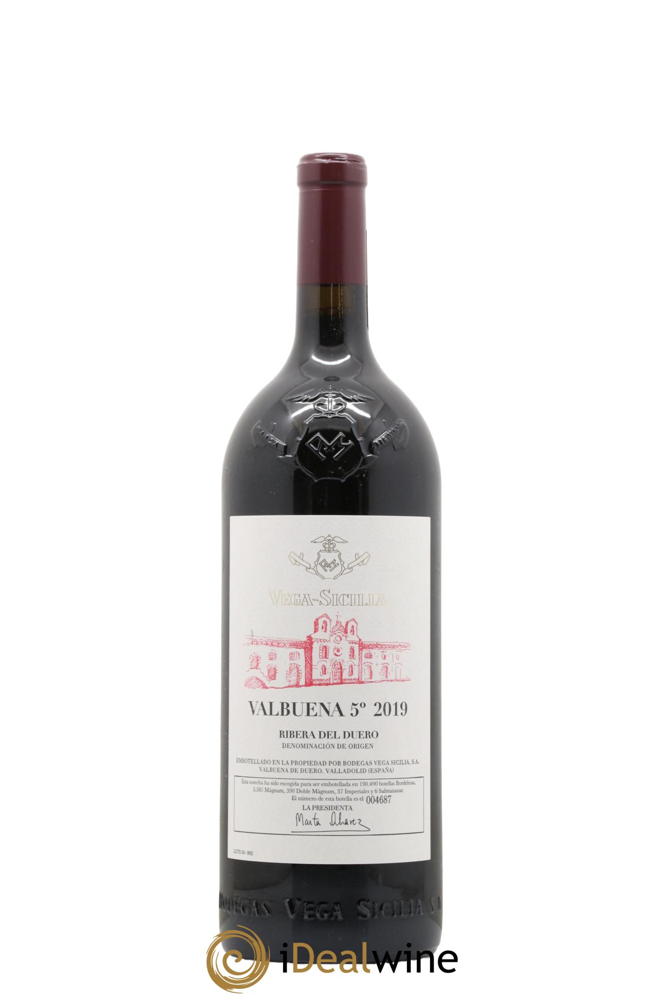 Ribera Del Duero DO Vega Sicilia Valbuena 5 ano Famille Alvarez 2019 - Lot of 1 magnum - 1