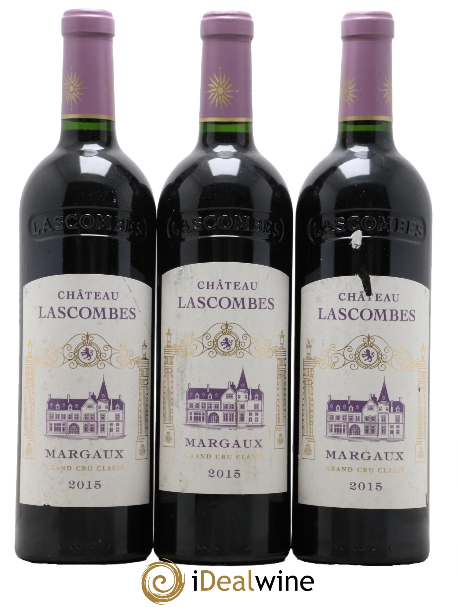 Château Lascombes 2ème Grand Cru Classé  2015 - Lot of 3 bottles - 0