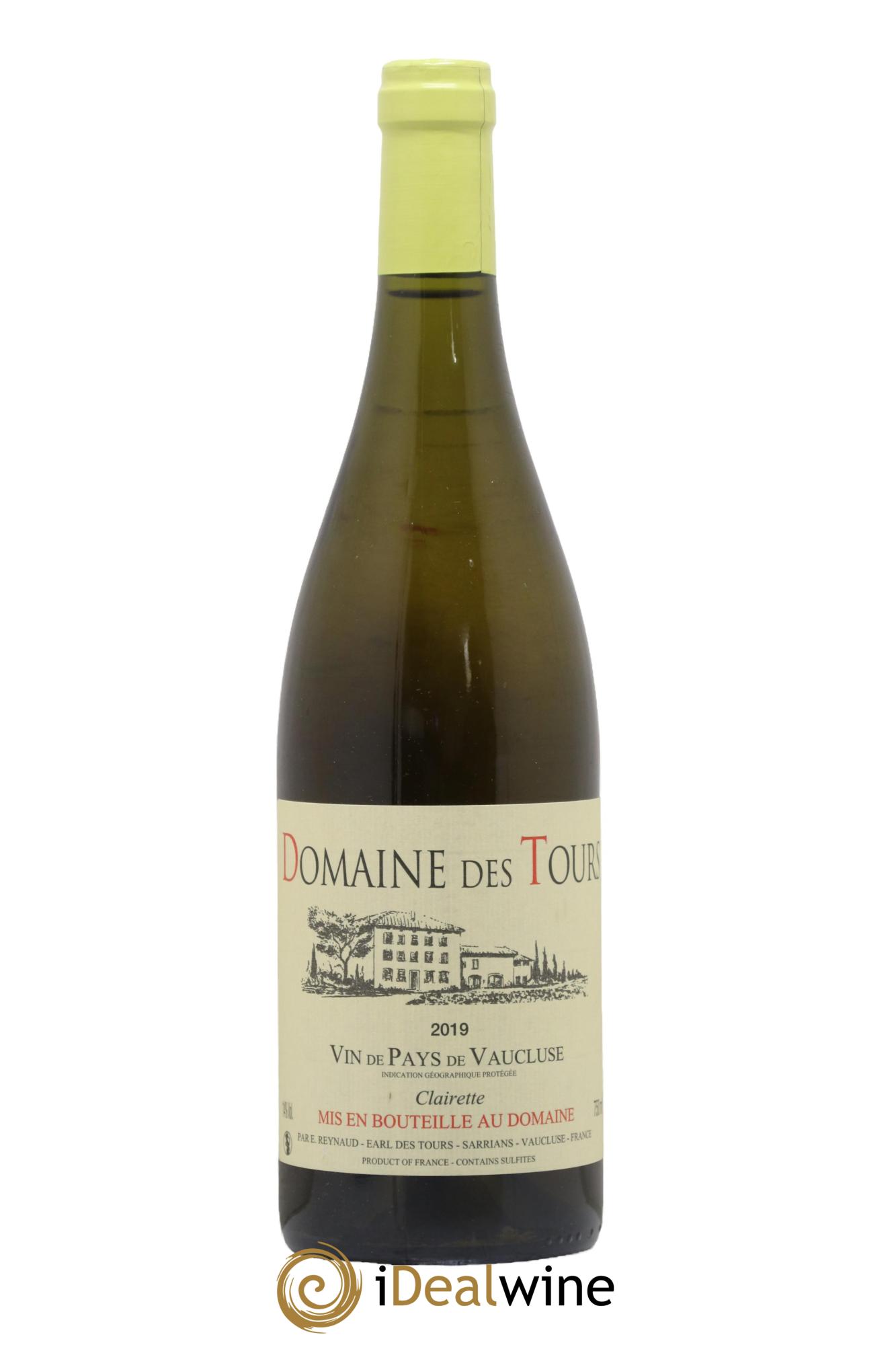 IGP Vaucluse (Vin de Pays de Vaucluse) Domaine des Tours Clairette Emmanuel Reynaud 2019 - Lot of 1 bottle - 0