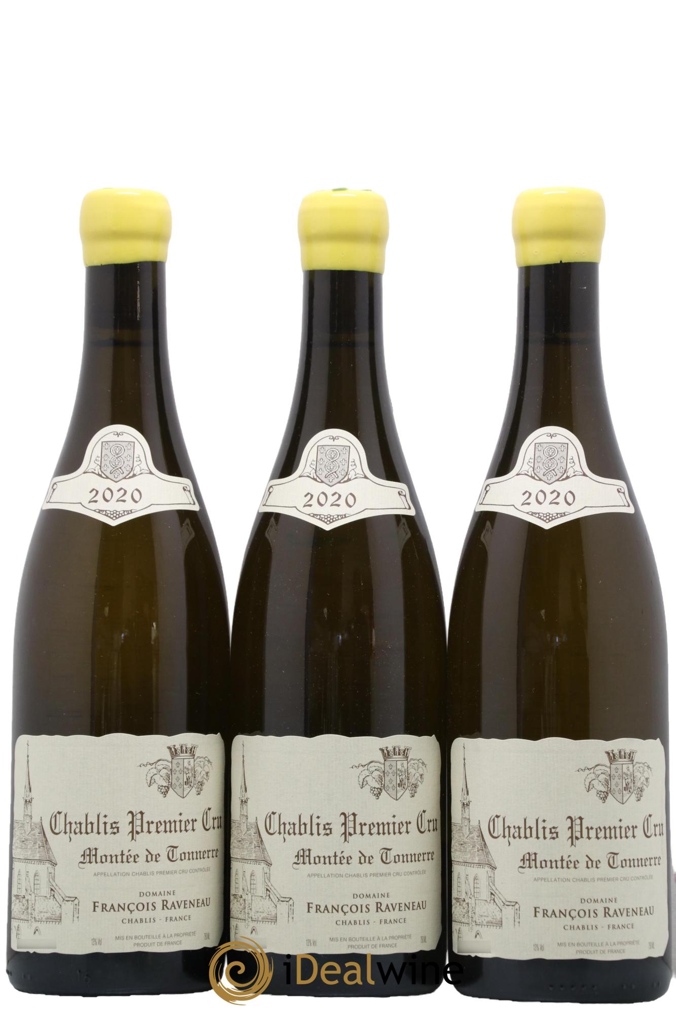 Chablis 1er Cru Montée de Tonnerre Raveneau (Domaine) 2020 - Posten von 3 Flaschen - 0