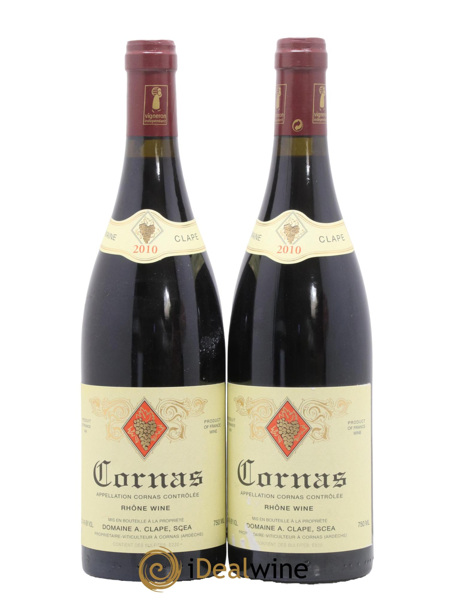 Cornas Auguste Clape 2010 - Lot of 2 bottles - 0