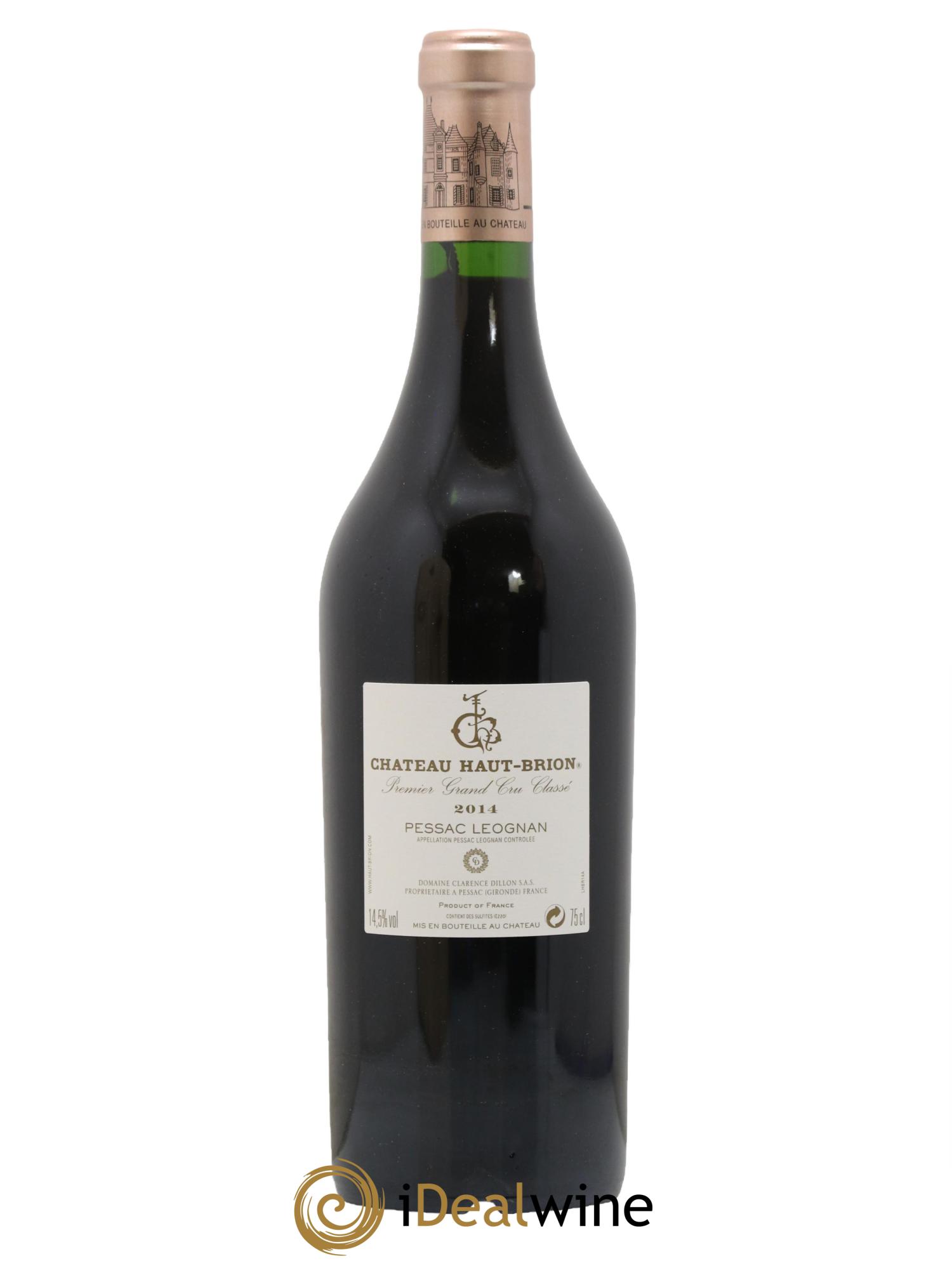 Château Haut Brion 1er Grand Cru Classé 2014 - Lot de 1 bouteille - 2